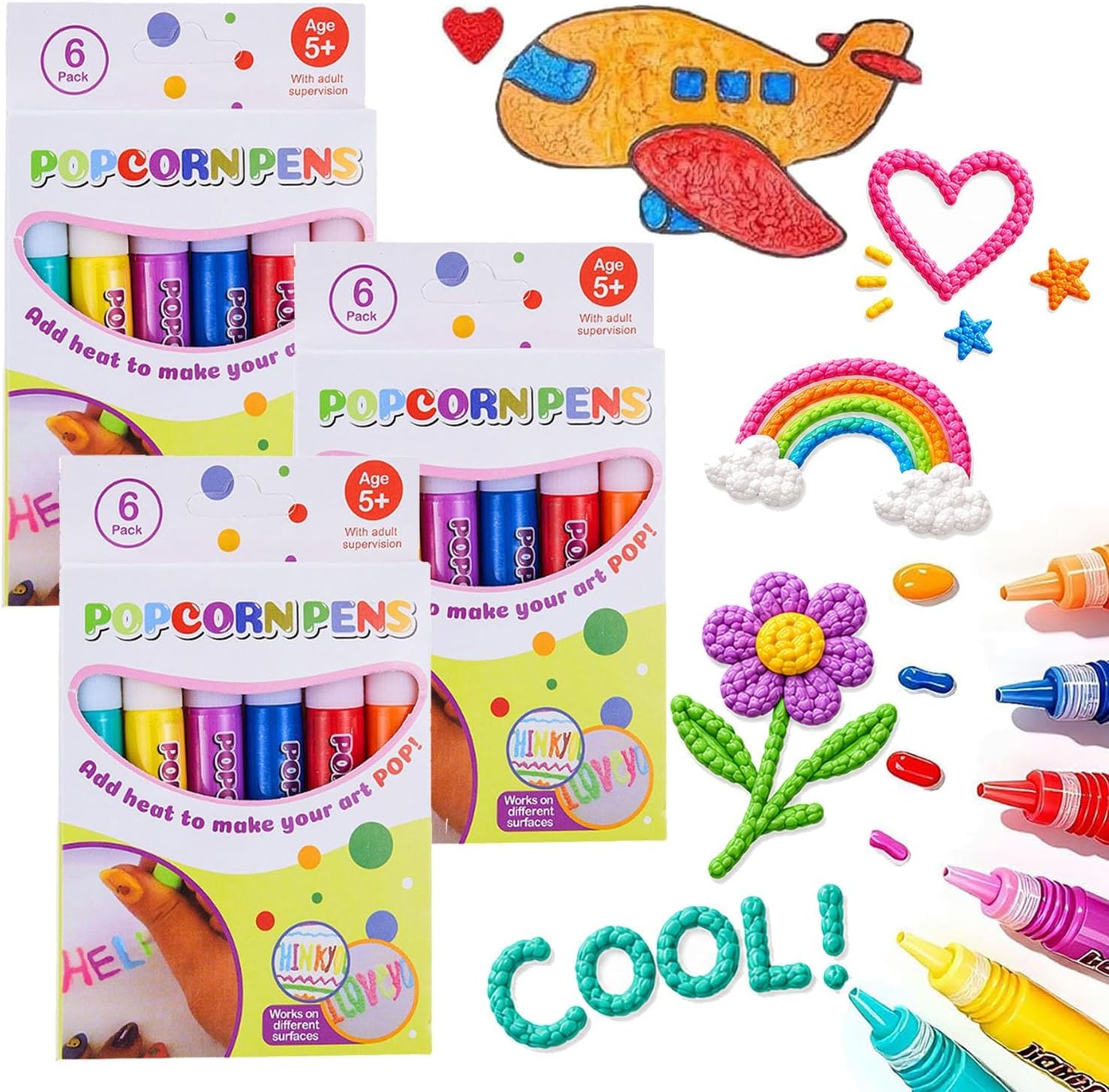 Legendary 3d Relief Art Popcorn Pen — WeirdThingsToBuy weird find