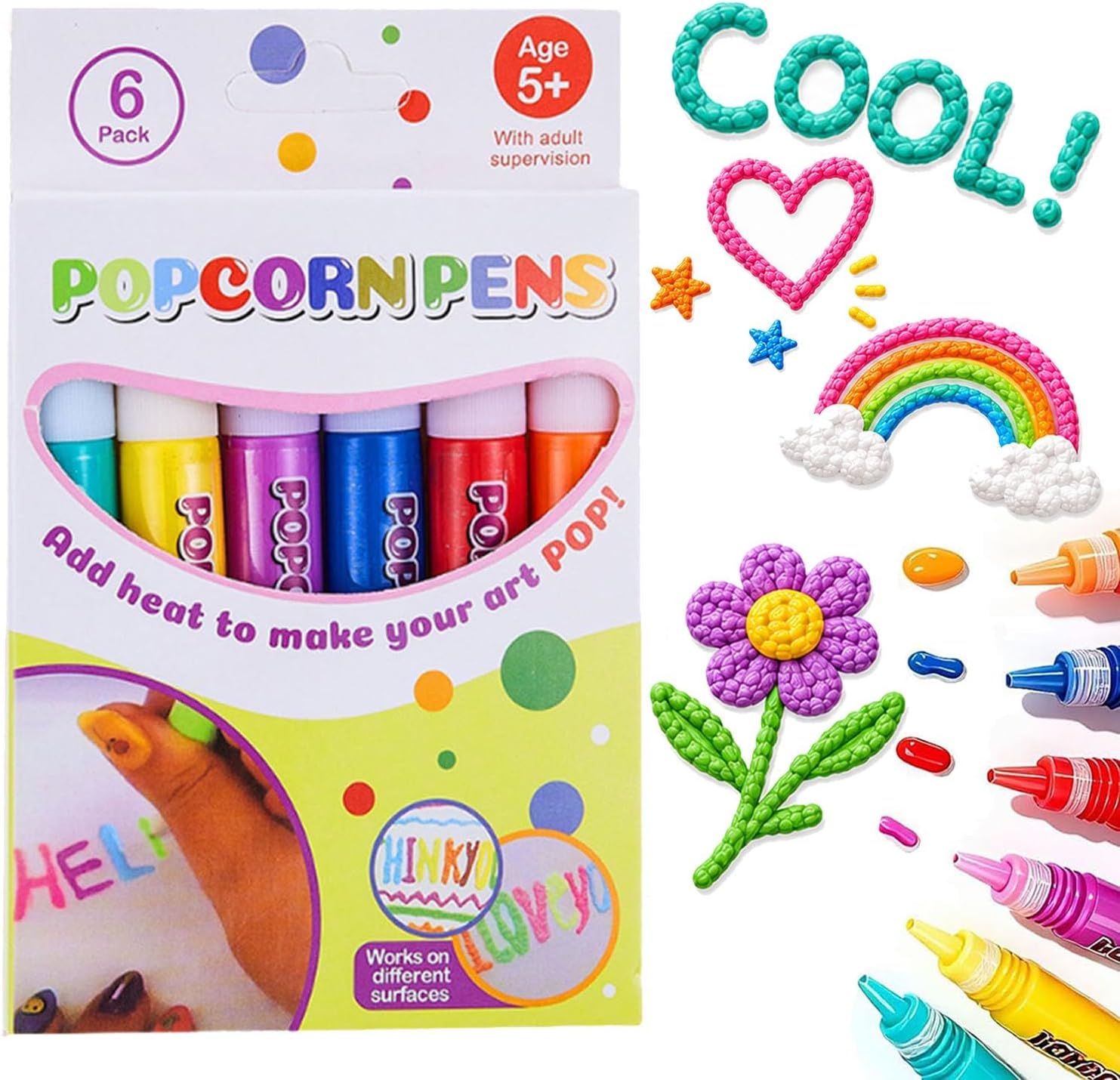 Legendary 3d Relief Art Popcorn Pen — WeirdThingsToBuy weird find