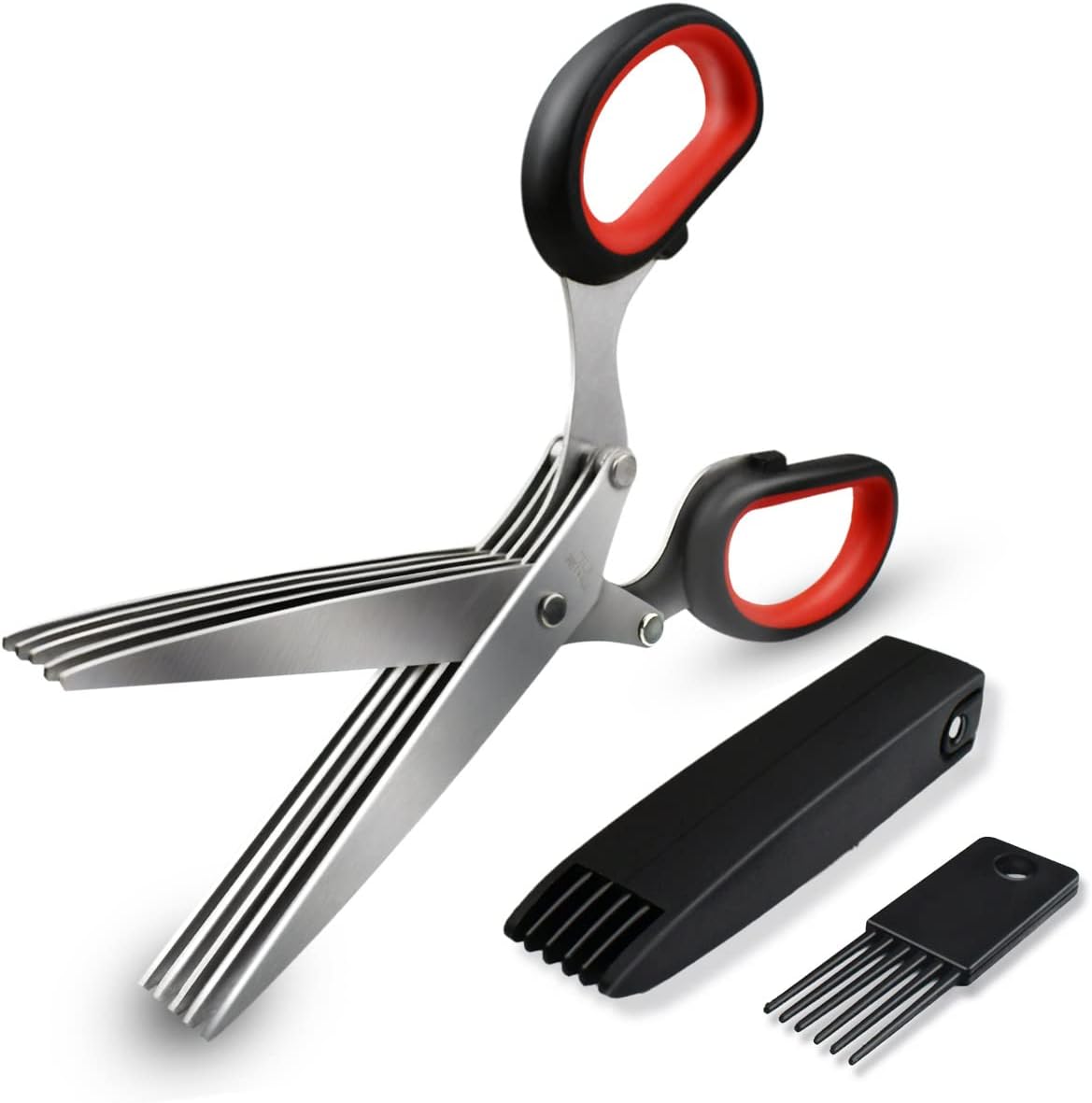 Legendary 5 Blade Herb Scissors Kitchen — WeirdThingsToBuy weird find