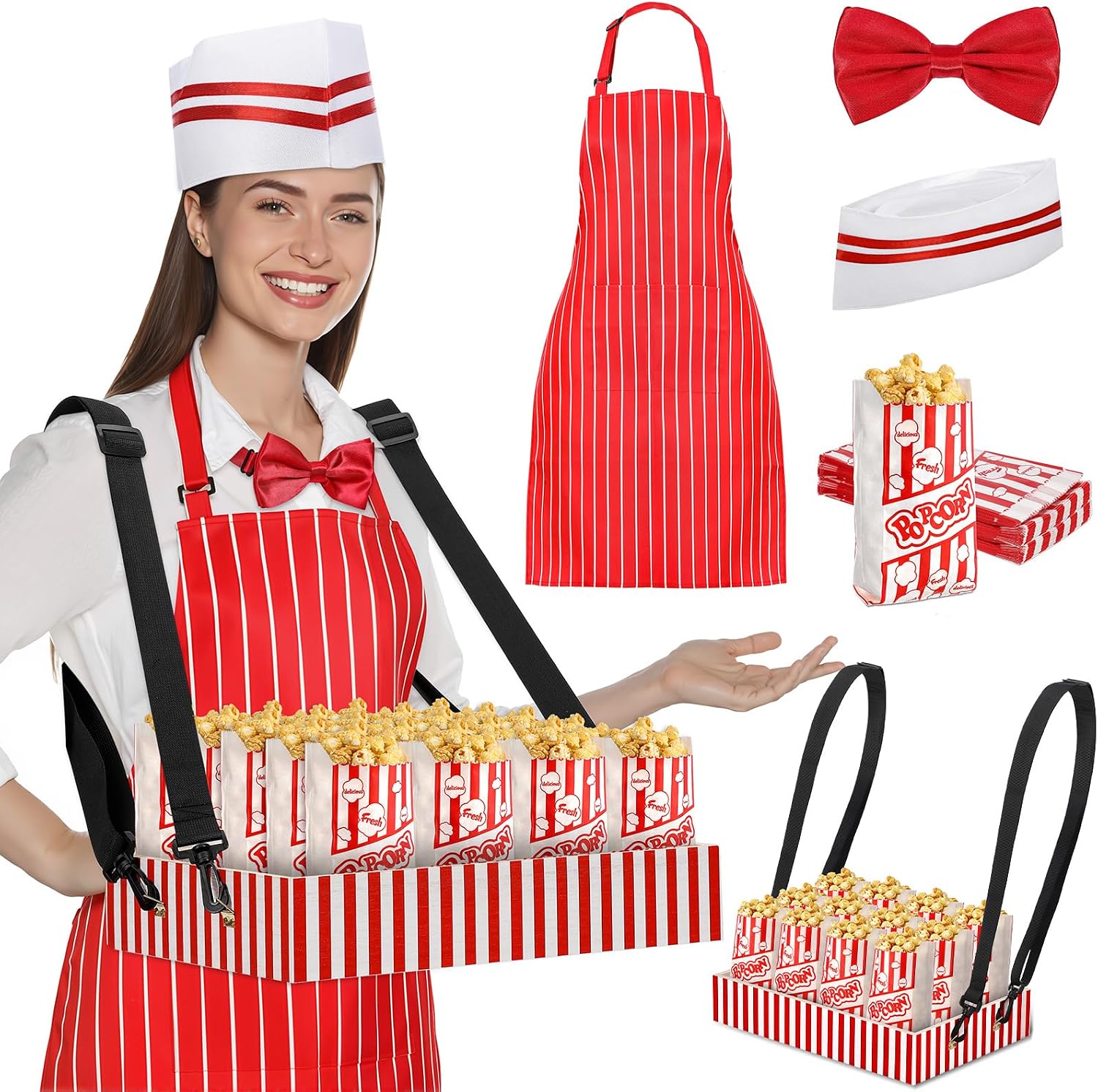 Legendary 54 Halloween Popcorn Waiter Costume — WeirdThingsToBuy weird find