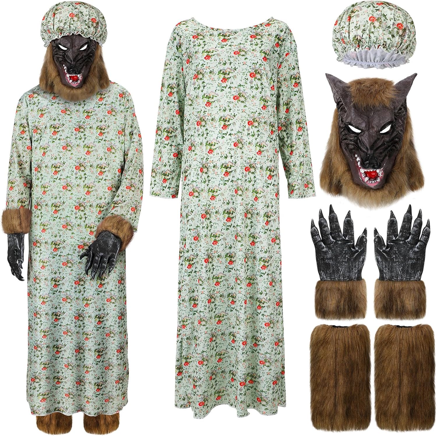 Legendary 5pcs Halloween Wolf Granny Costume — WeirdThingsToBuy weird find