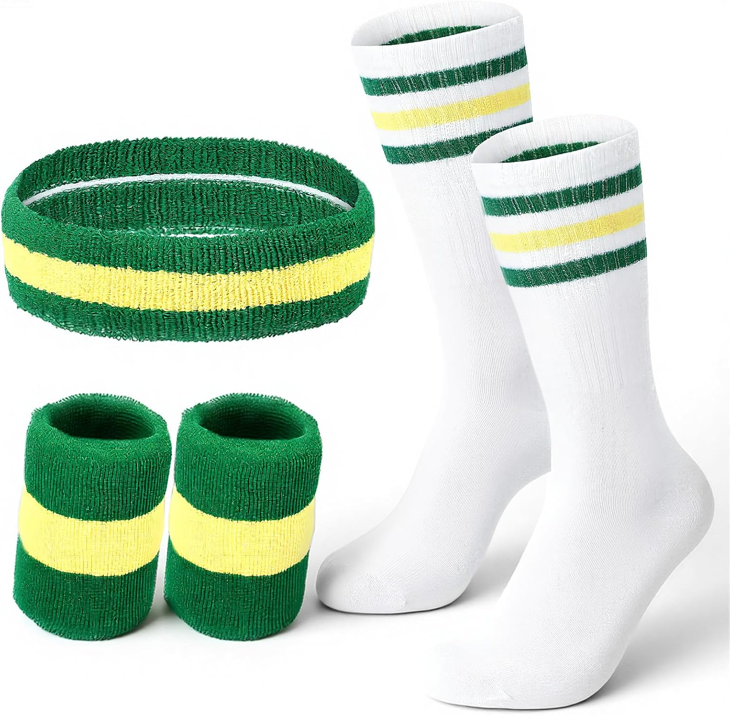 Legendary 5pcs Sweatbands Striped Socks Set — WeirdThingsToBuy weird find