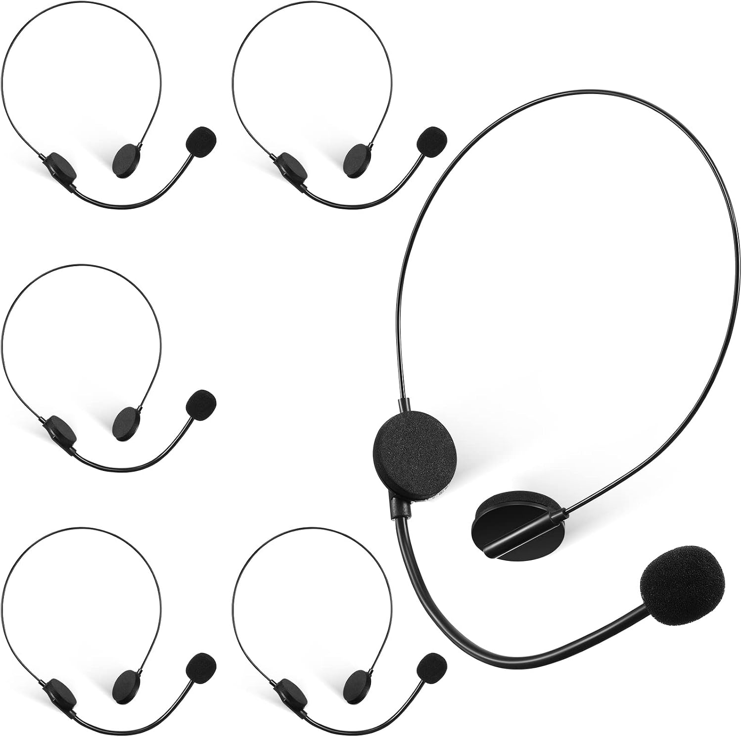 Legendary 6 Black Microphone Headset Headpiece — WeirdThingsToBuy weird find