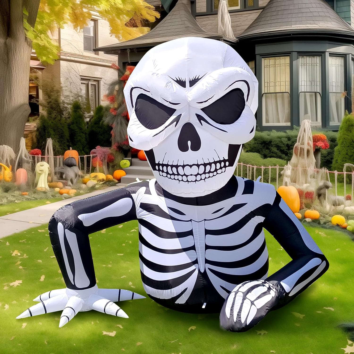 Legendary 6 ft Halloween Inflatable Half — WeirdThingsToBuy weird find