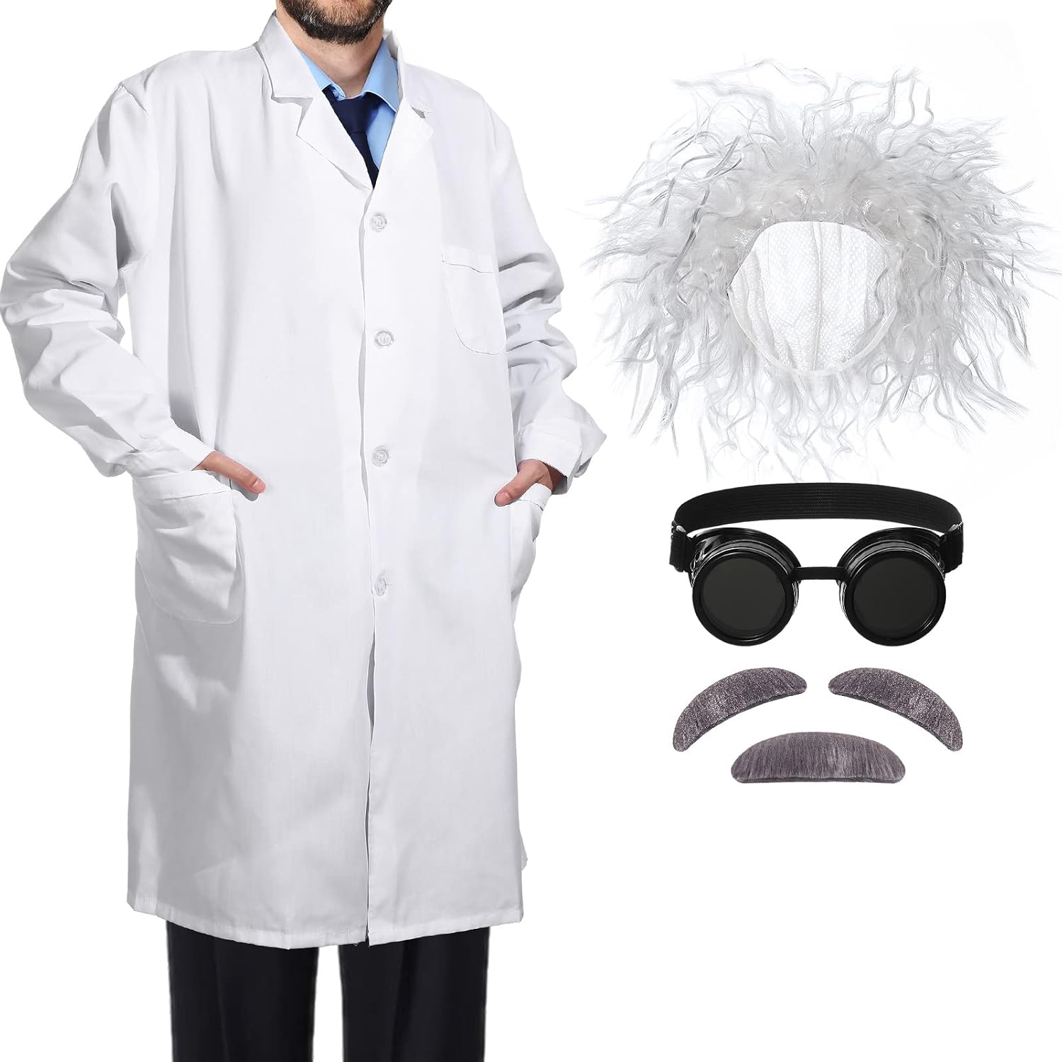 Legendary 6 Mad Scientist Costume Adult — WeirdThingsToBuy weird find