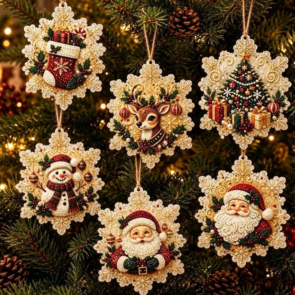 Legendary 6pcs Wooden Christmas Ornaments Diy — WeirdThingsToBuy weird find
