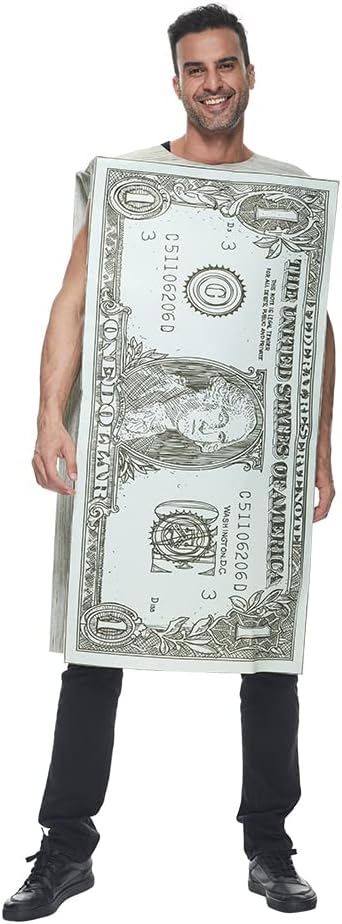 Legendary Adult 1 Dollar Bill Costume — WeirdThingsToBuy weird find