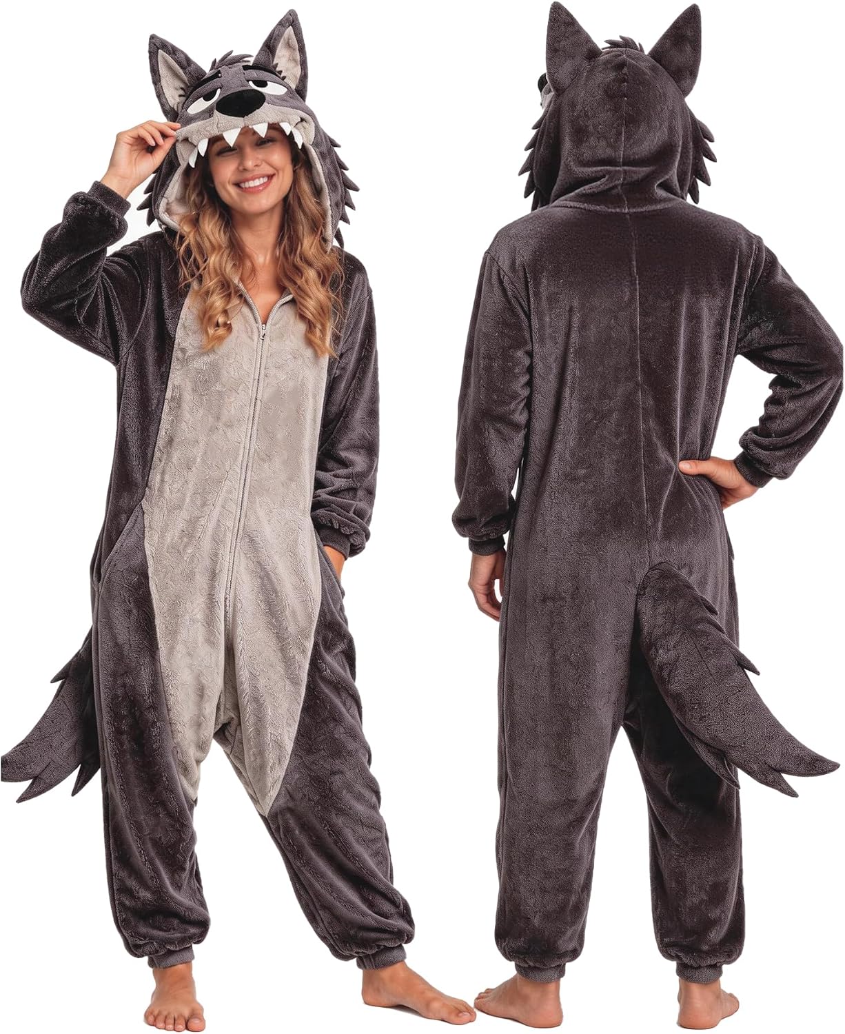 Legendary Adult Animal Onesie Pajamas Flannel — WeirdThingsToBuy weird find