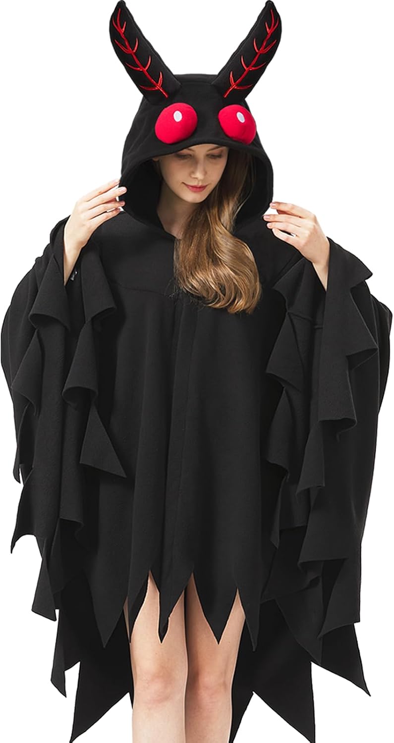 Legendary Adult Mothman Costume Halloween Poncho — WeirdThingsToBuy weird find