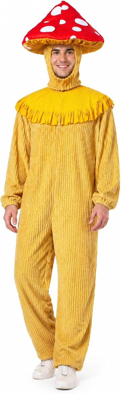 Legendary Adult Mushroom Hat Funny Jumpsuit — WeirdThingsToBuy weird find