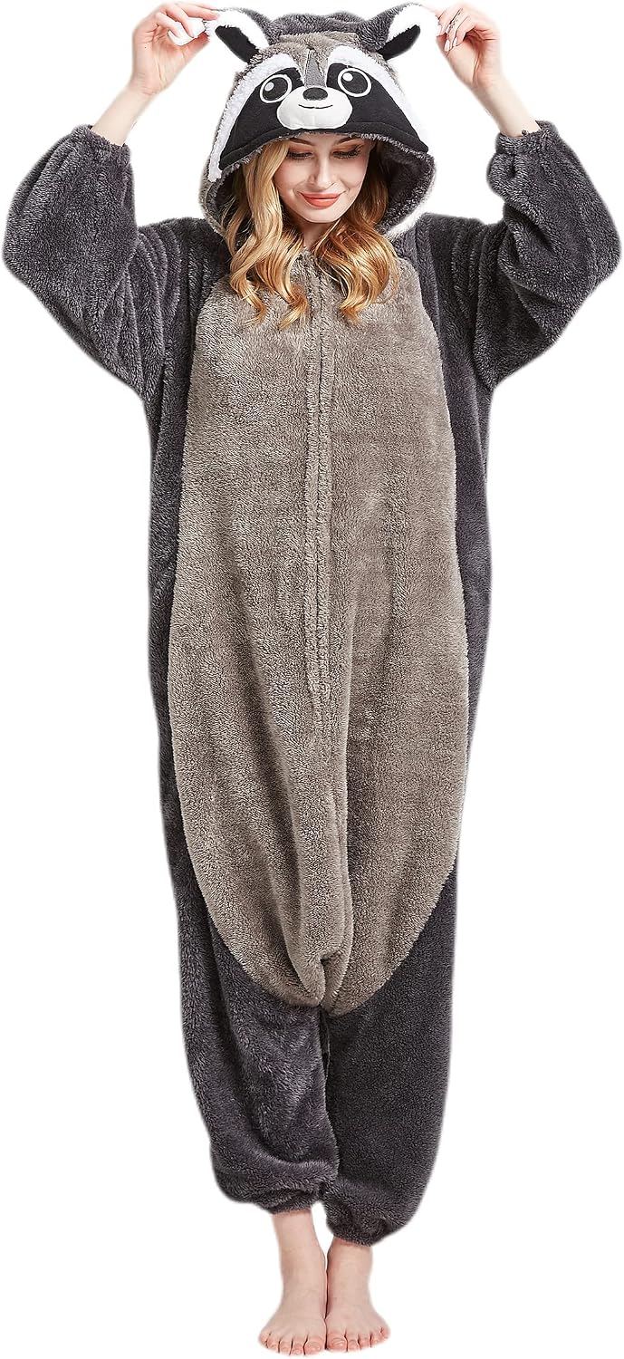 Legendary Adult Raccoon Onesie Women Men — WeirdThingsToBuy weird find