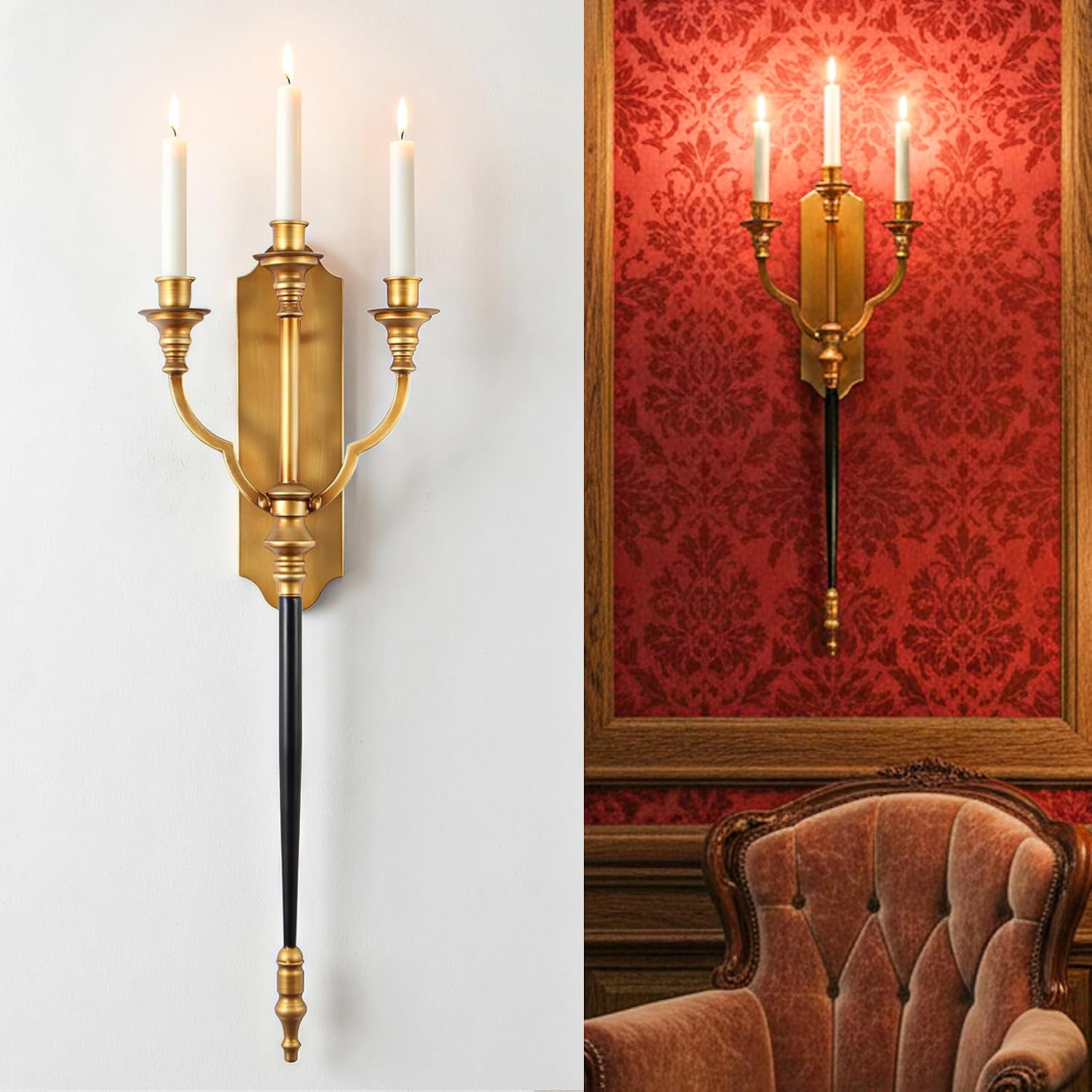 Legendary Aimto Gothic Wall Sconce Candle — WeirdThingsToBuy weird find