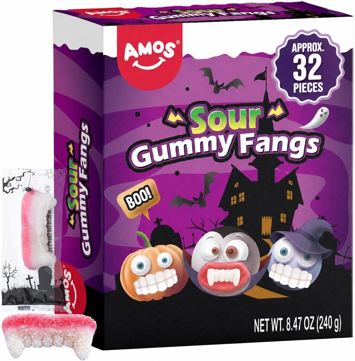 Legendary Amos Sour Gummy Fangs Candy — WeirdThingsToBuy weird find