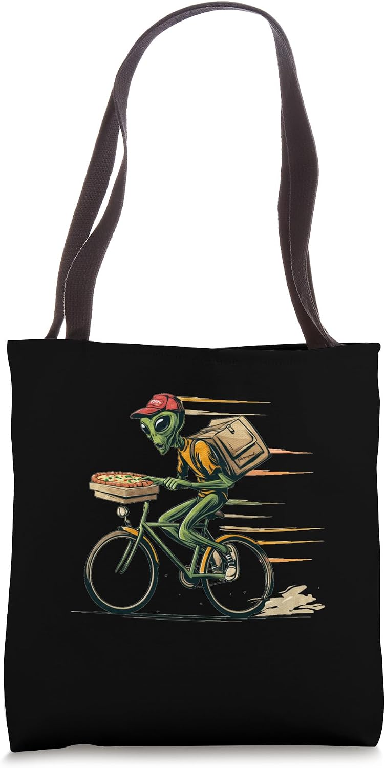 Legendary Bicycle Pizza Delivery Alien Costume — WeirdThingsToBuy weird find