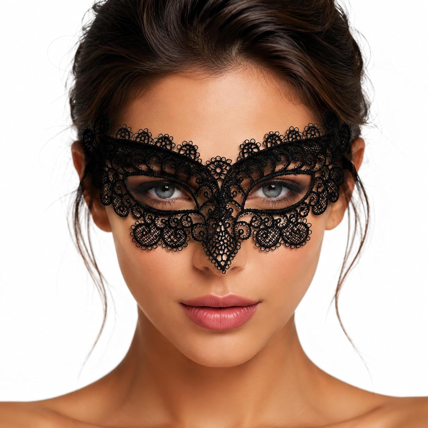 Legendary Black Lace Masquerade Mask Women — WeirdThingsToBuy weird find