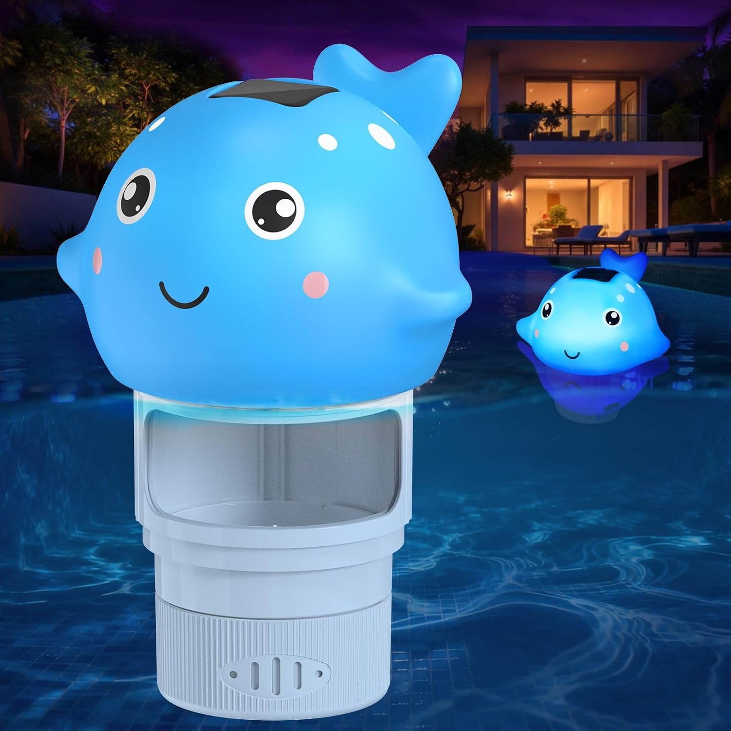 Legendary Blufree Pool Chlorine Floater Solar — WeirdThingsToBuy weird find