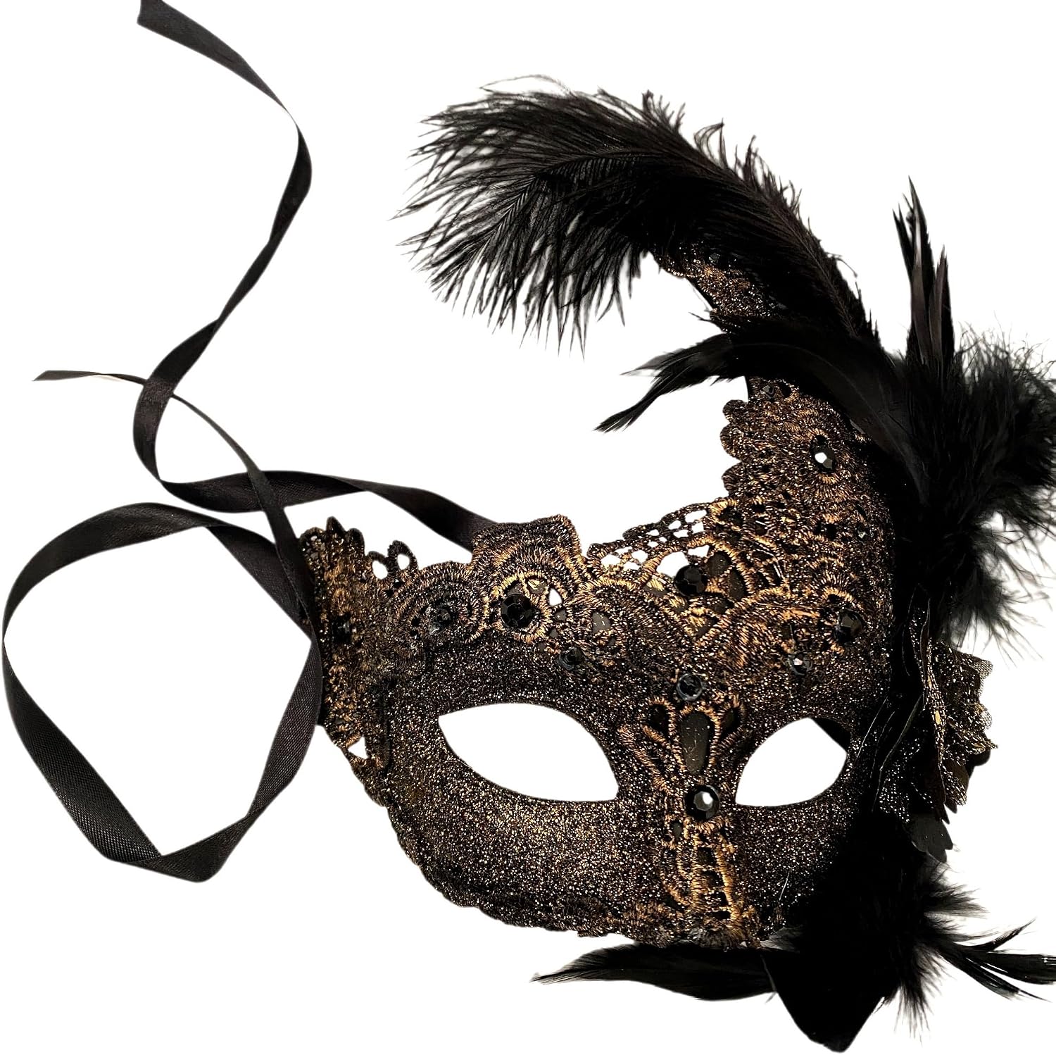 Legendary Brocade Lace Masquerade Ball Mask — WeirdThingsToBuy weird find