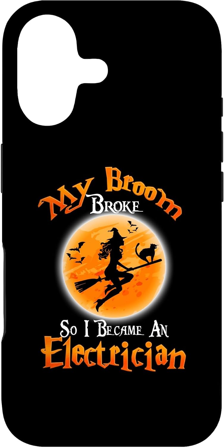 Legendary Broom Broke Electrician Funny Halloween — WeirdThingsToBuy weird find
