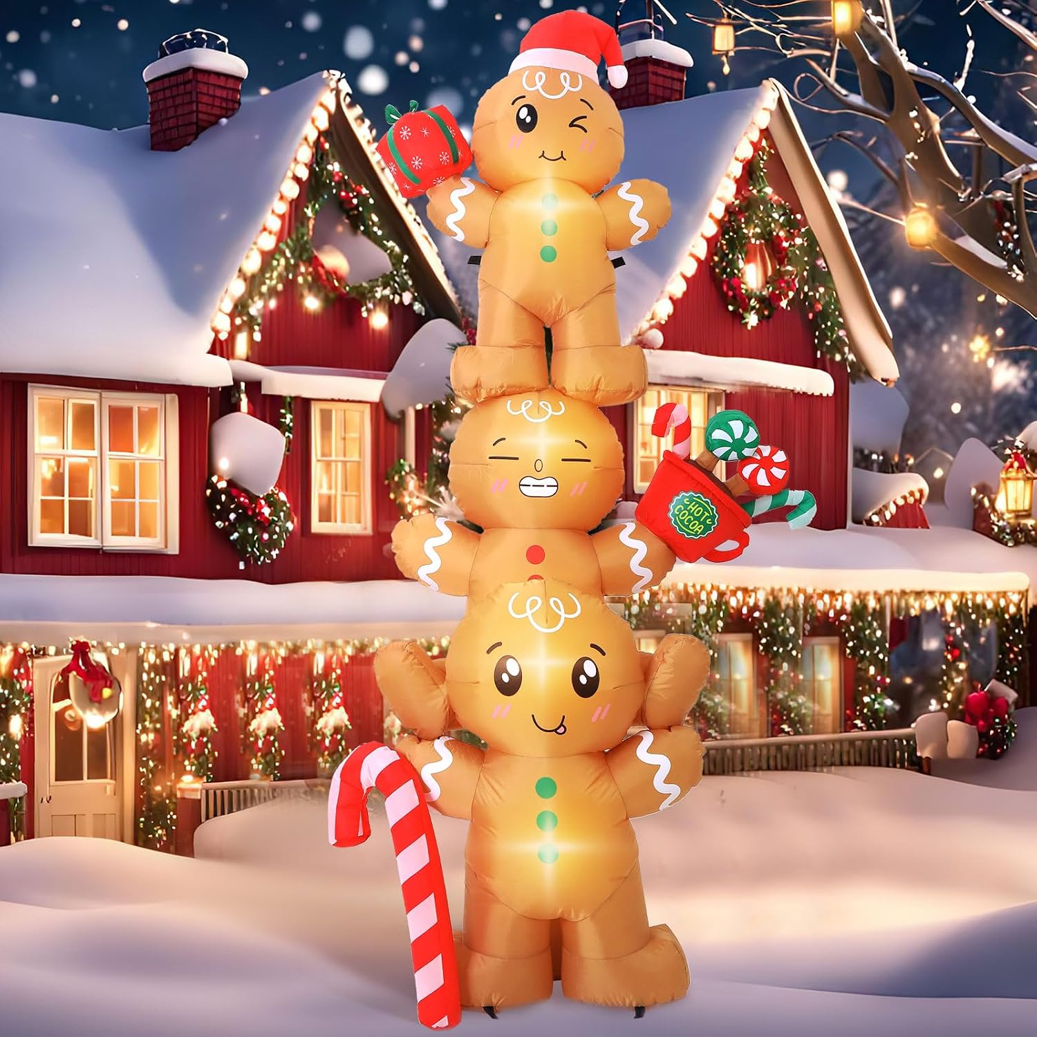 Legendary Brown Gingerbread Man Inflatable 6 — WeirdThingsToBuy weird find