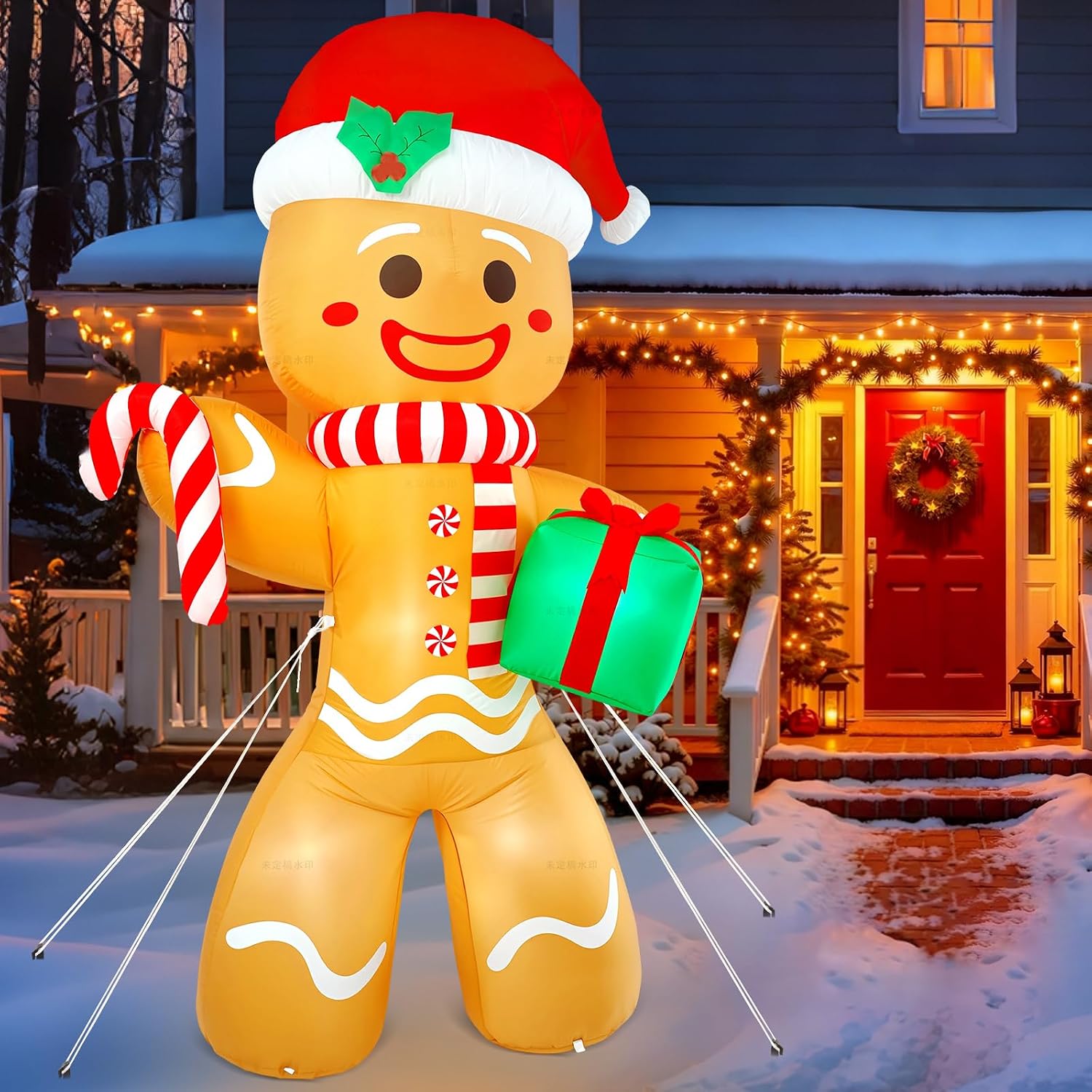 Legendary Christmas Inflatable Gingerbread Man Blow — WeirdThingsToBuy weird find