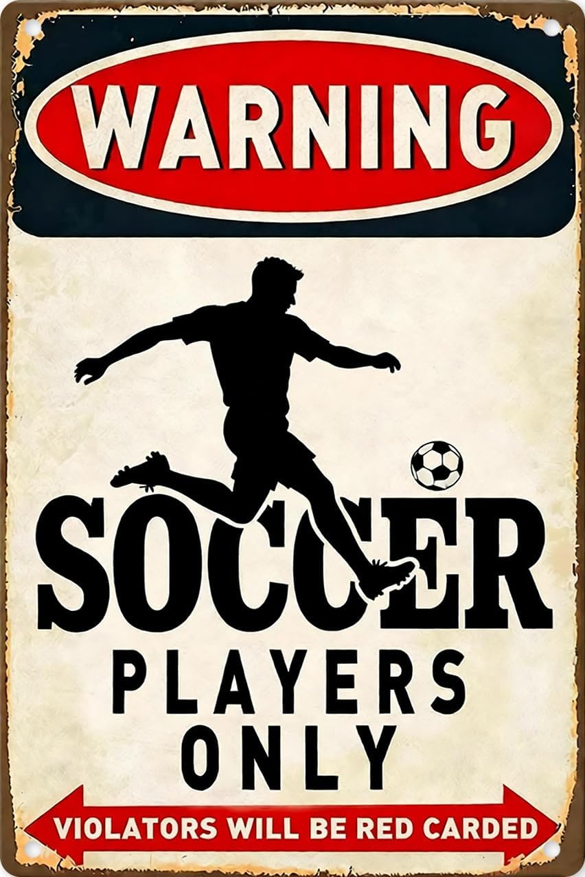 Legendary Crazysign Soccer Player Only Warning — WeirdThingsToBuy weird find