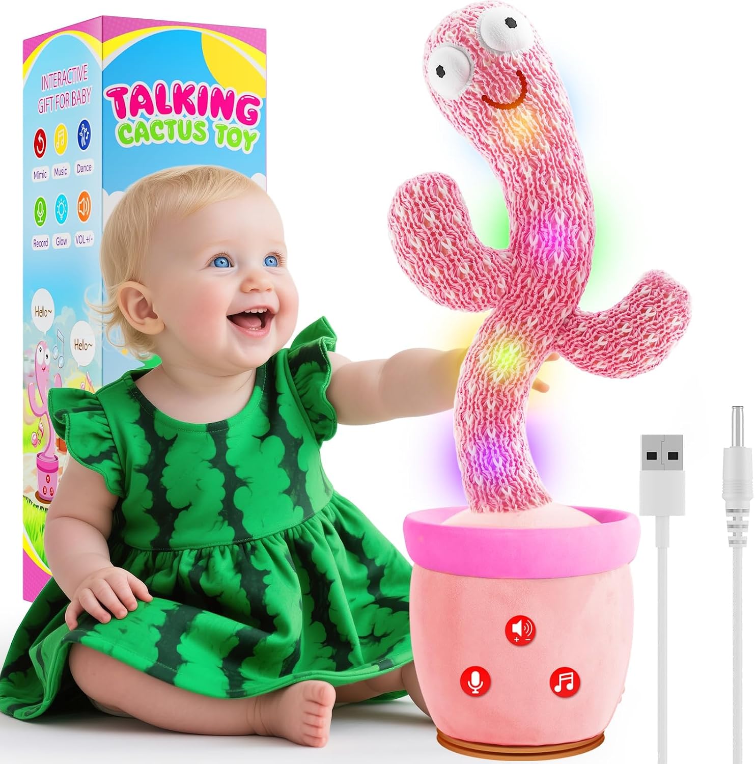Legendary Dancing Talking Cactus Toy Rechargeable — WeirdThingsToBuy weird find