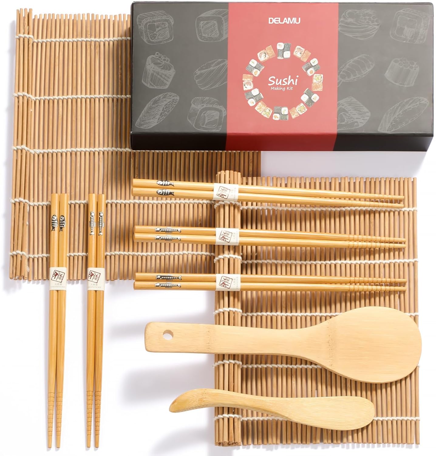 Legendary Delamu Bamboo Sushi Making Kit — WeirdThingsToBuy weird find