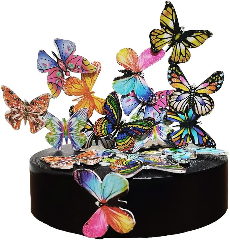 Legendary Desk Sculpture Butterflies Desktop Stress — WeirdThingsToBuy weird find
