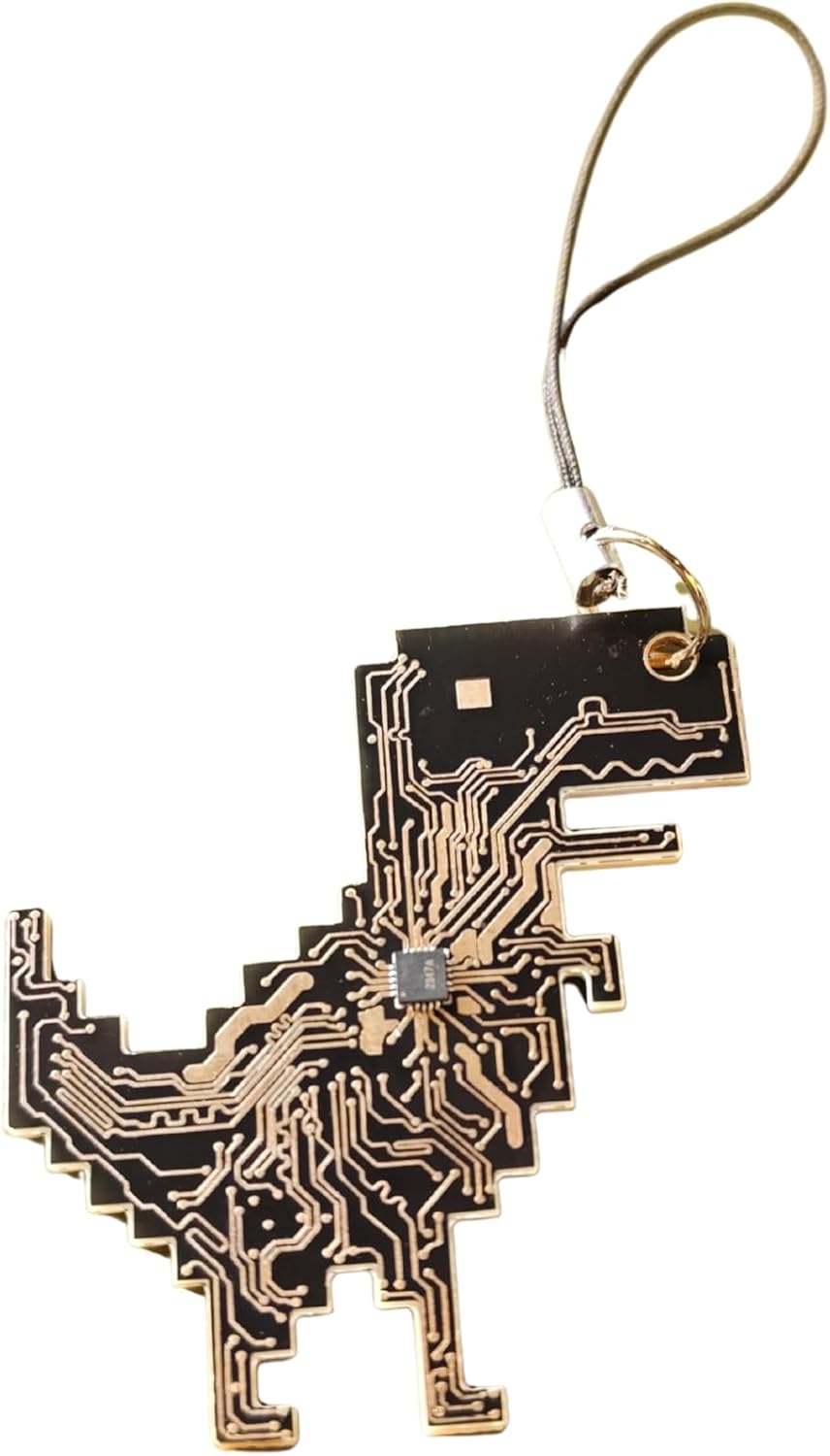 Legendary Dinosaur Circuit Board Keychain t — WeirdThingsToBuy weird find