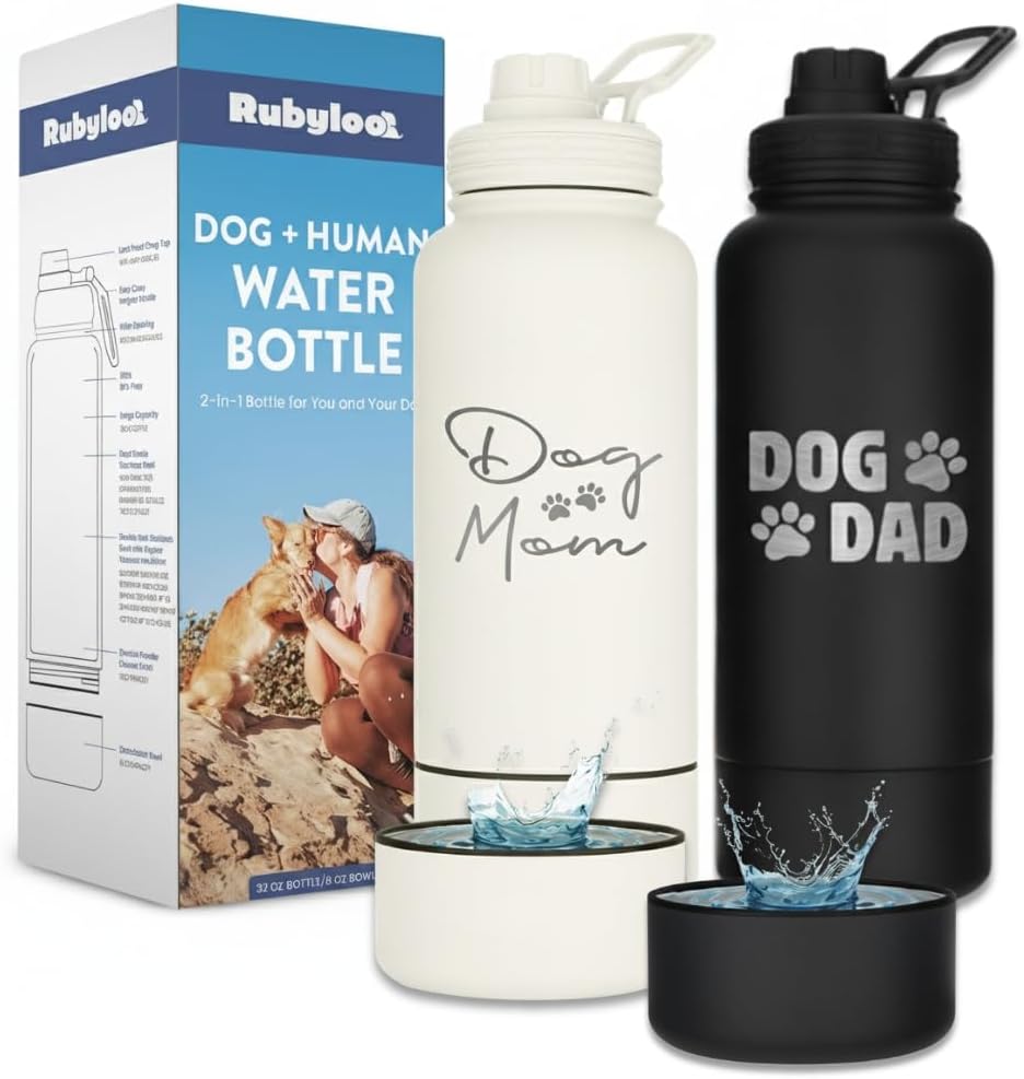 Legendary Dog Mom Water Bottle Cream — WeirdThingsToBuy weird find