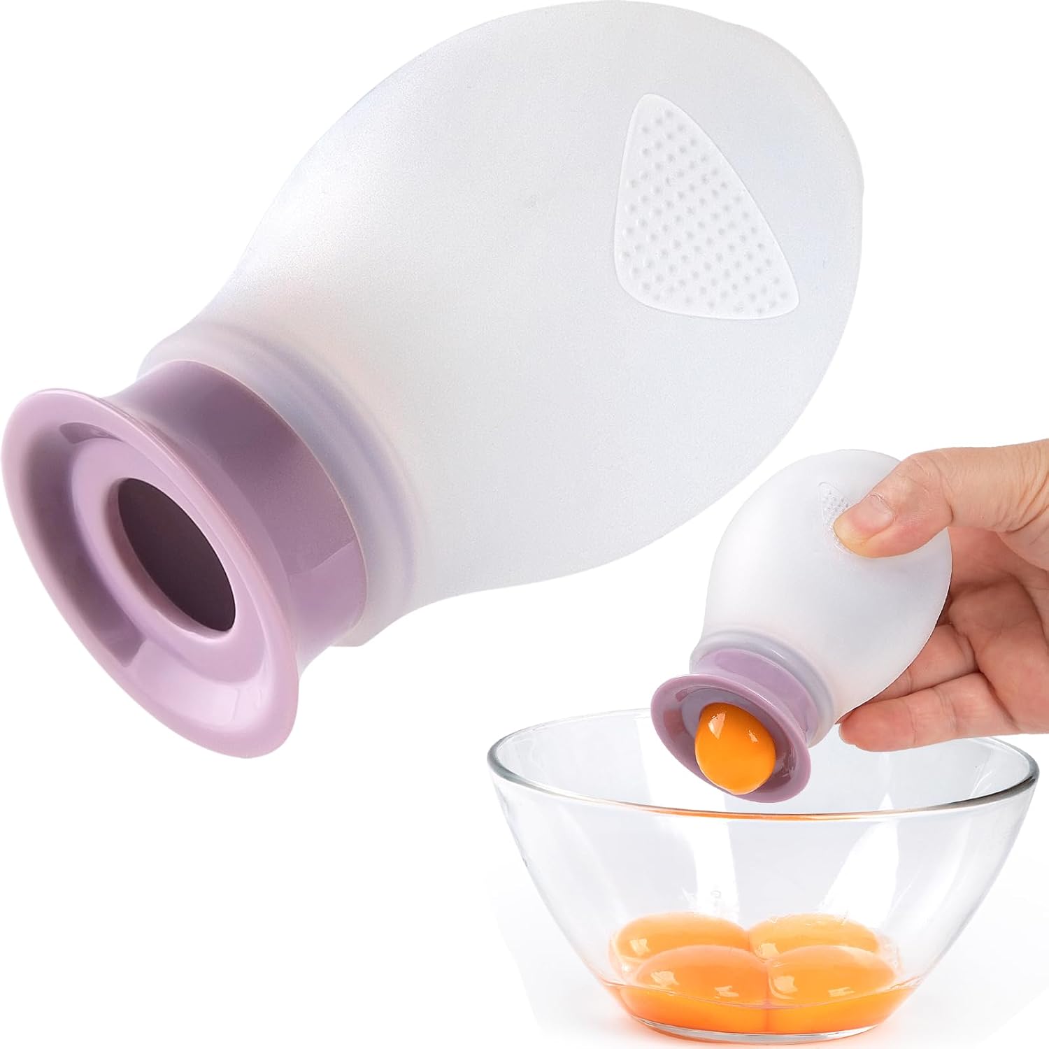 Legendary Egg Separator Raw Eggs Silicone — WeirdThingsToBuy weird find