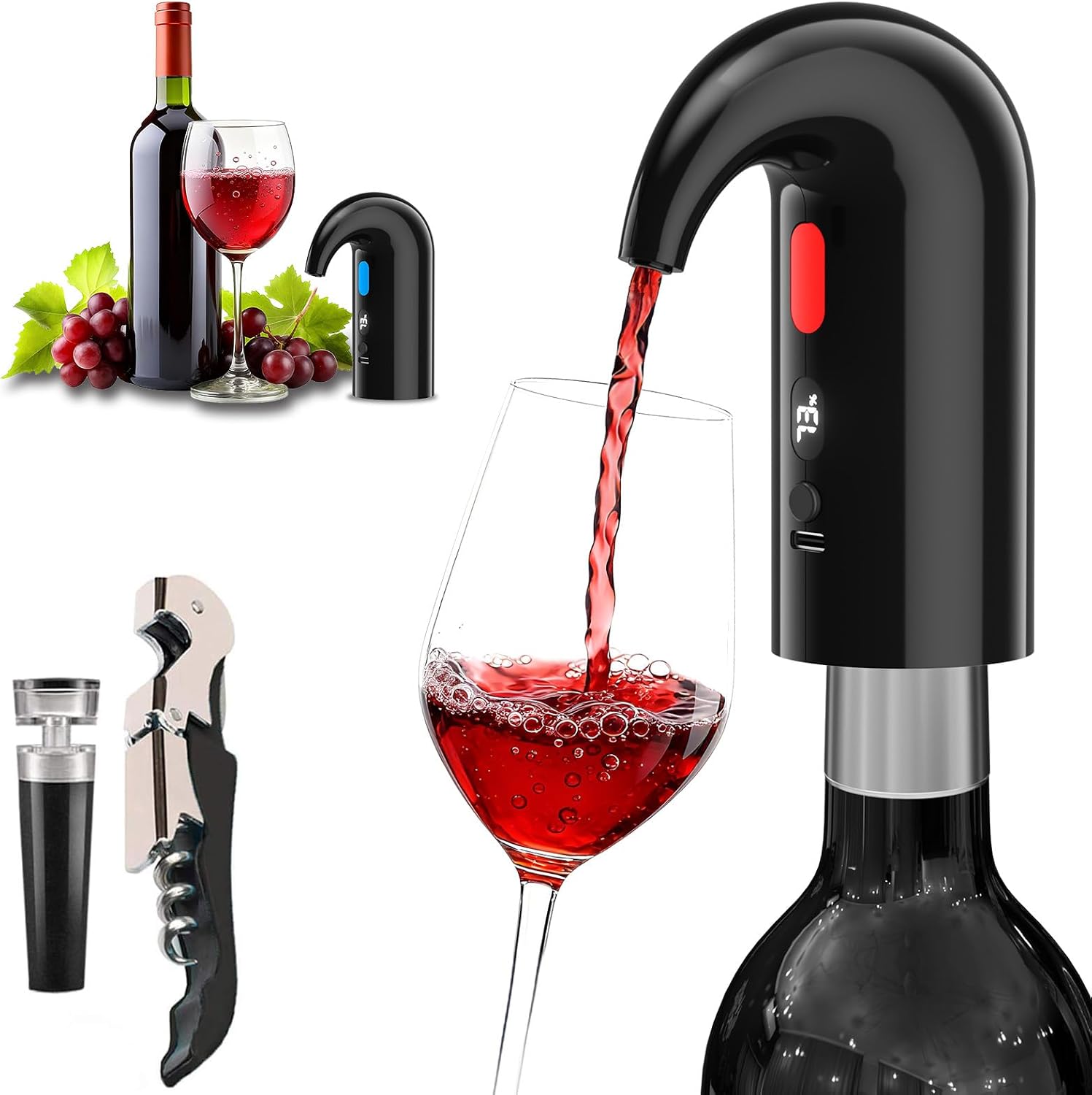 Legendary Electric Wine Aerator Decanter Pump — WeirdThingsToBuy weird find