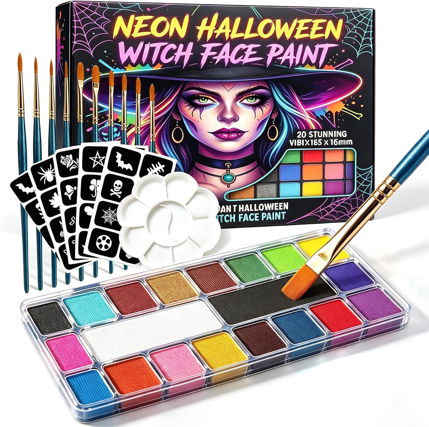 Legendary Face Paint 20 Colors Face — WeirdThingsToBuy weird find