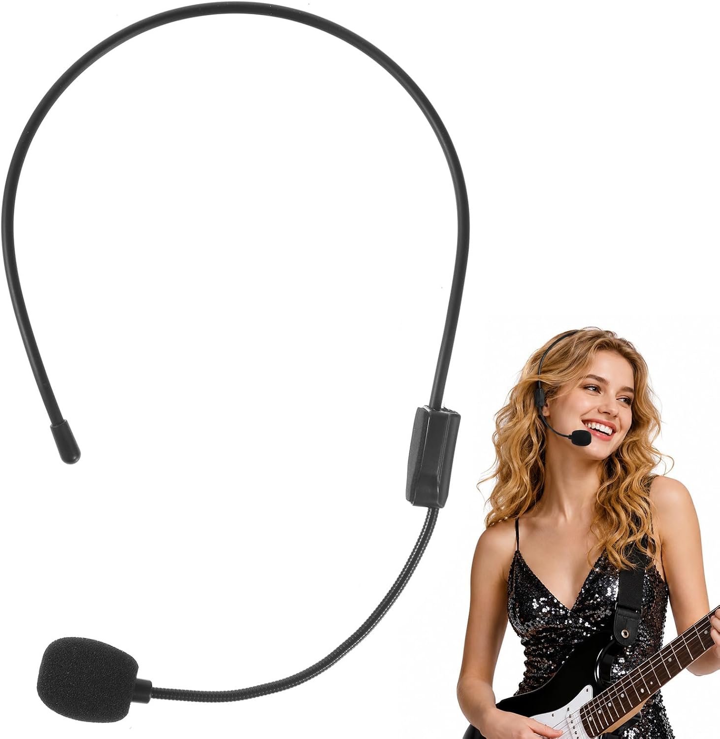 Legendary Fake Microphone Headset Rockstar Costume — WeirdThingsToBuy weird find