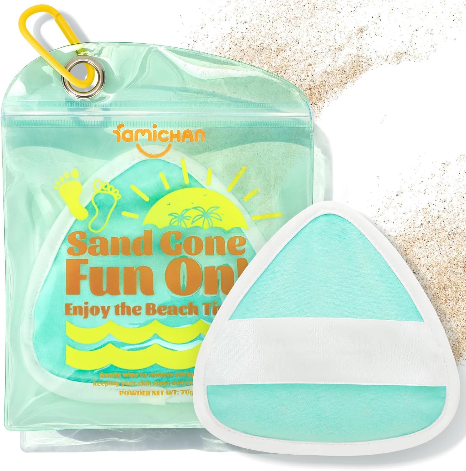 Legendary Famichan Triangle Sand Remover Eraser — WeirdThingsToBuy weird find