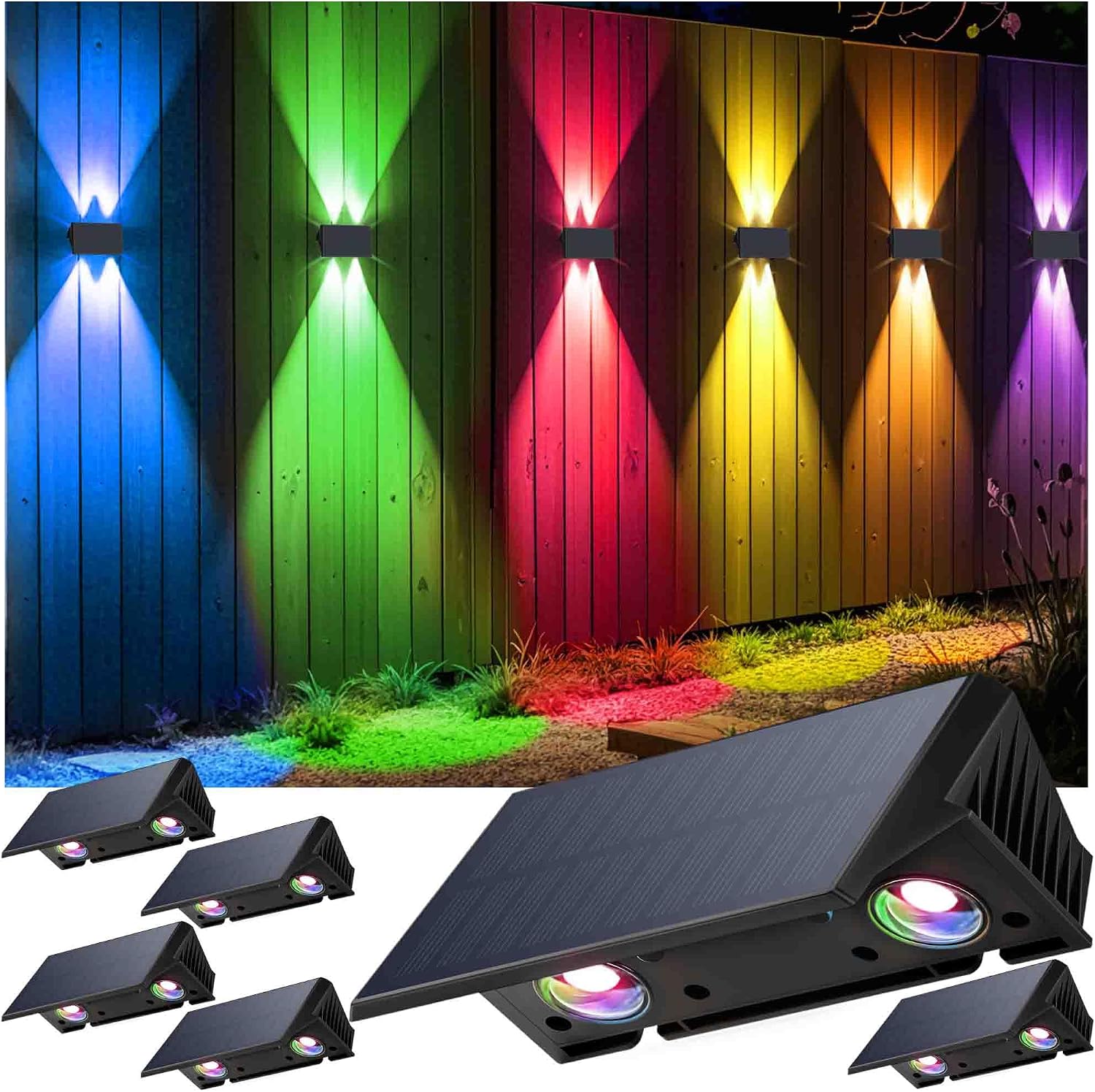 Legendary Fence Lights Solar Powered Multicolor — WeirdThingsToBuy weird find