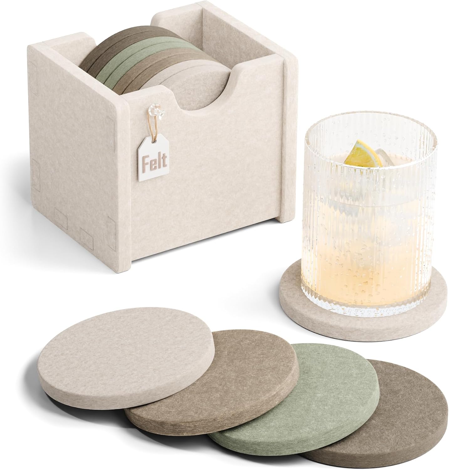 Legendary Fluxynara Felt Coasters Holder Drinks — WeirdThingsToBuy weird find