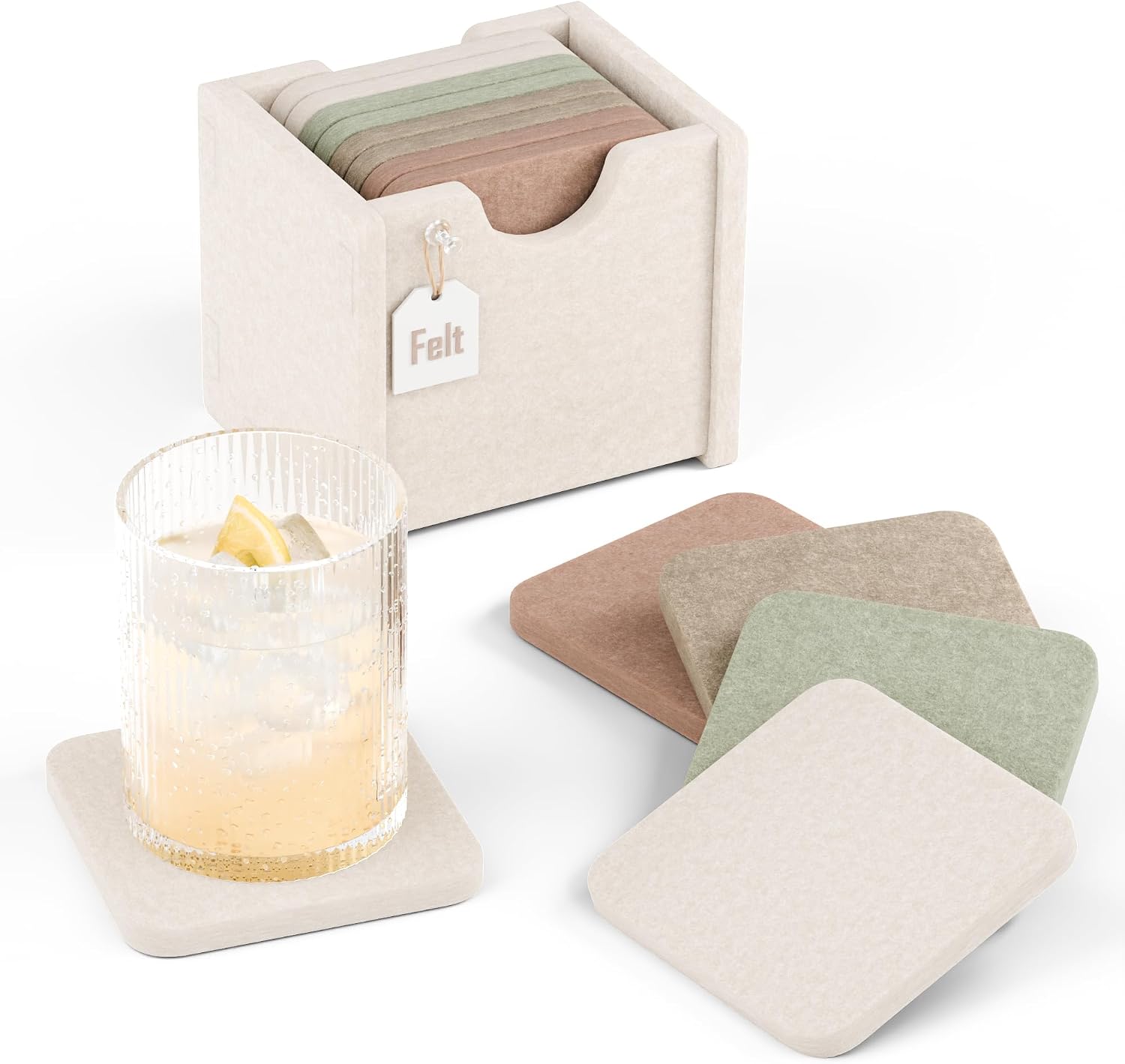 Legendary Fluxynara Felt Coasters Holder Drinks — WeirdThingsToBuy weird find