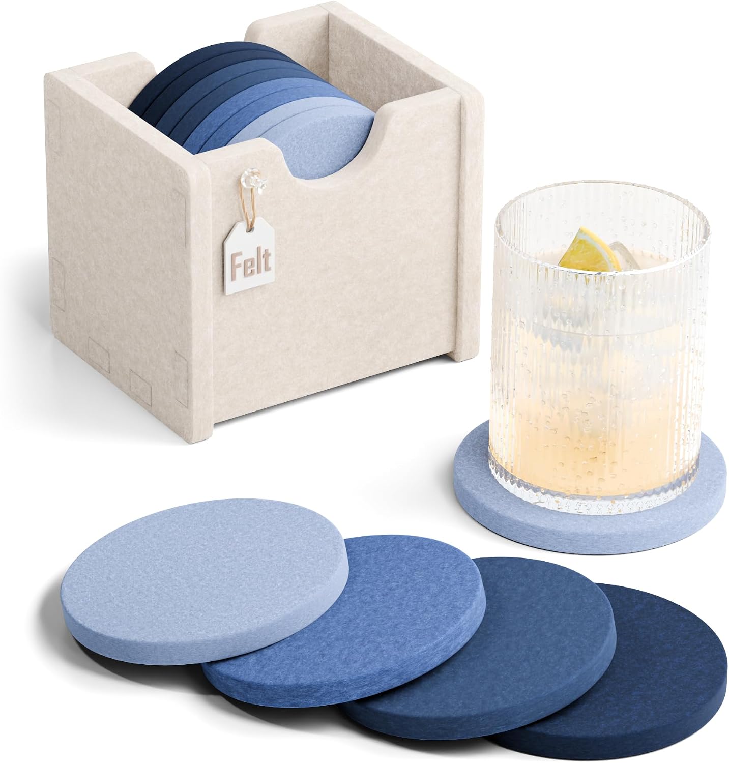 Legendary Fluxynara Felt Coasters Holder Drinks — WeirdThingsToBuy weird find