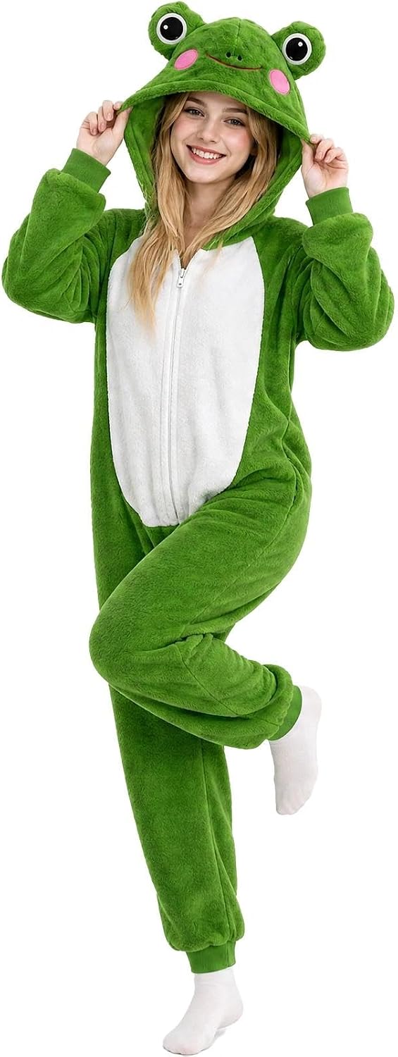 Legendary Frog Onesie Costume Adult Women — WeirdThingsToBuy weird find