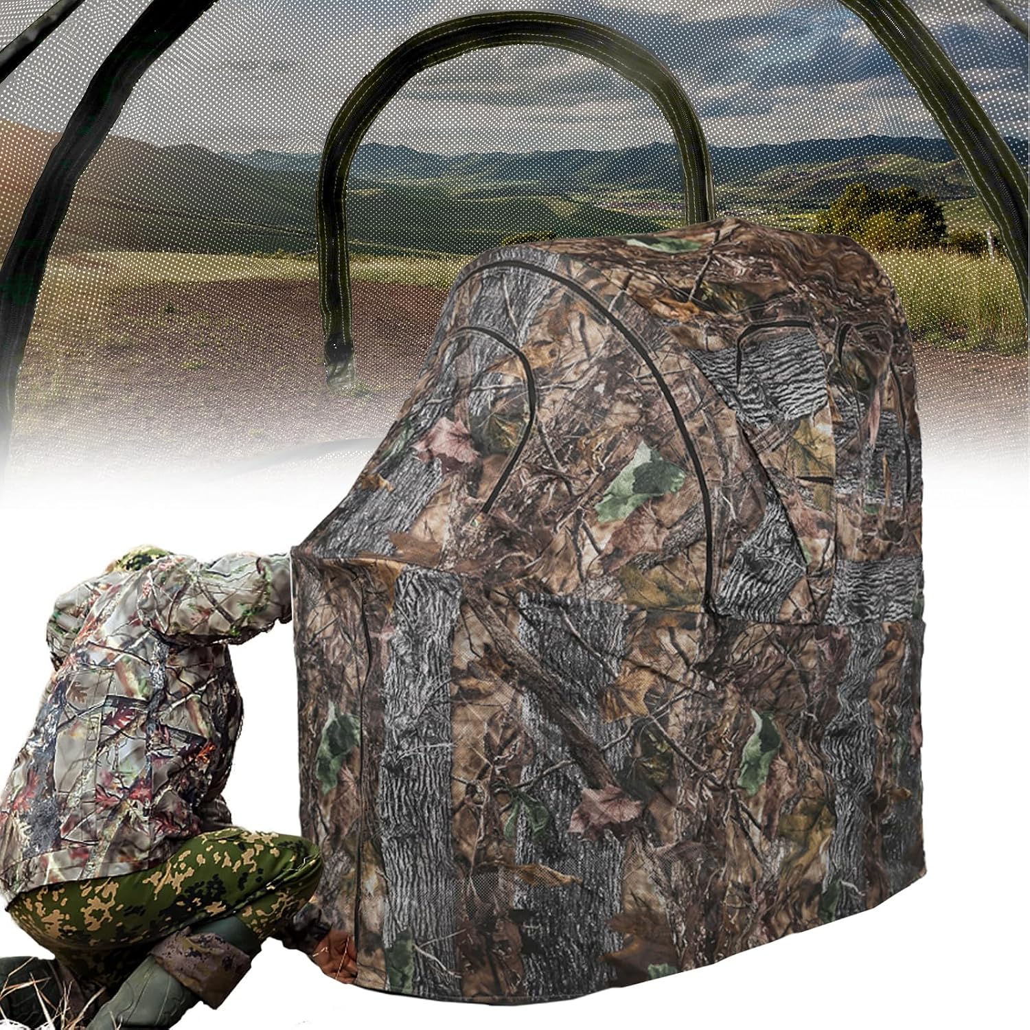 Legendary Funhorun Hunting Chair Blind 1 — WeirdThingsToBuy weird find