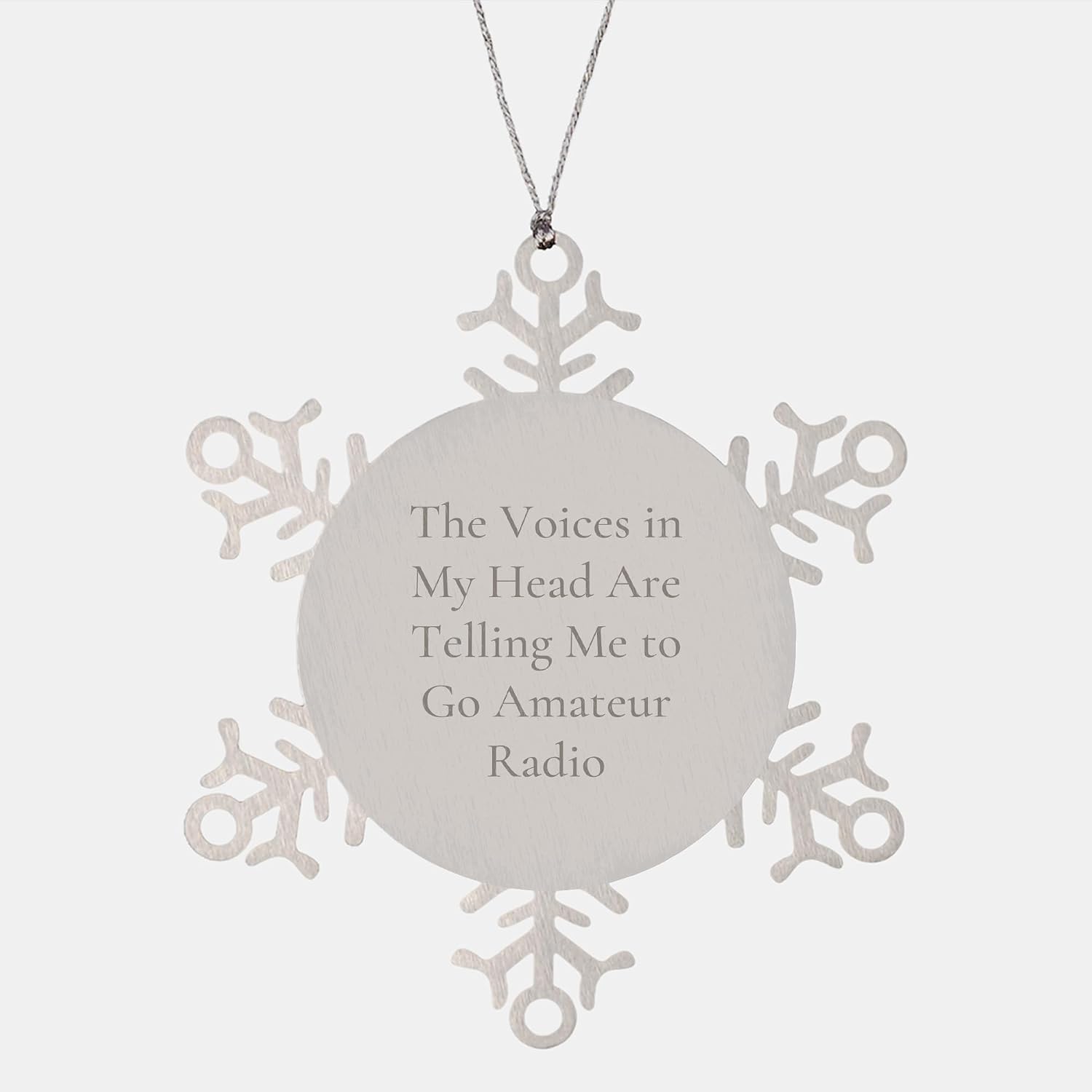 Legendary Funny Snowflake Ornament Amateur Radio — WeirdThingsToBuy weird find