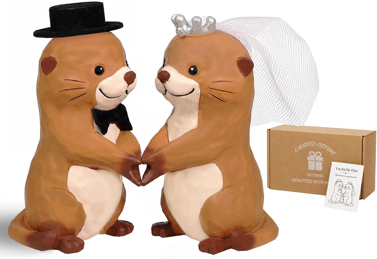 Legendary Funny Wedding Cake Toppers Otter — WeirdThingsToBuy weird find