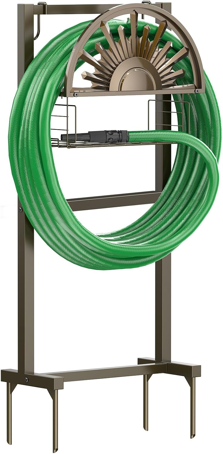 Legendary Garden Hose Reel Holder Stand — WeirdThingsToBuy weird find