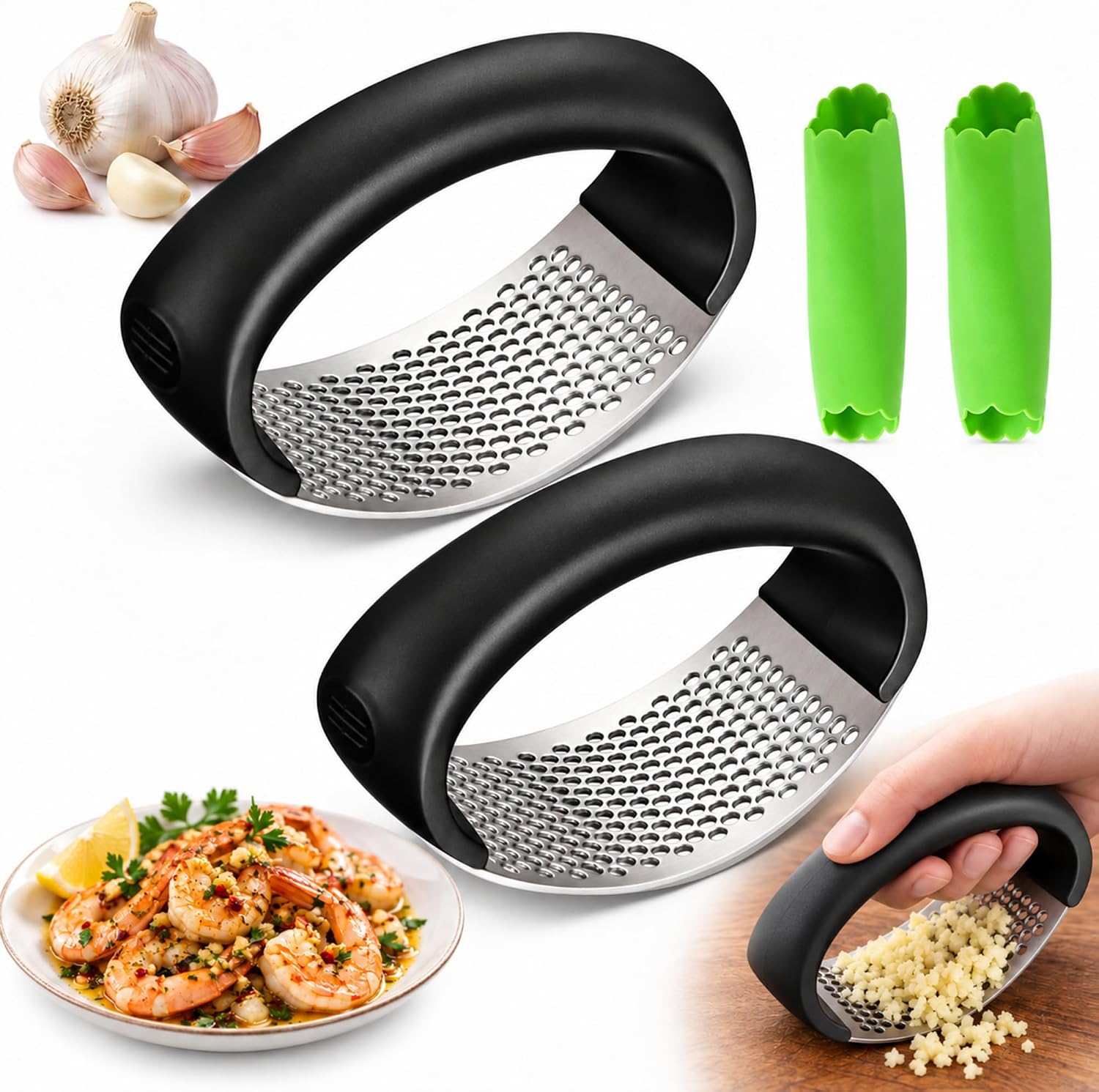 Legendary Garlic Press Rocker 304 Stainless — WeirdThingsToBuy weird find