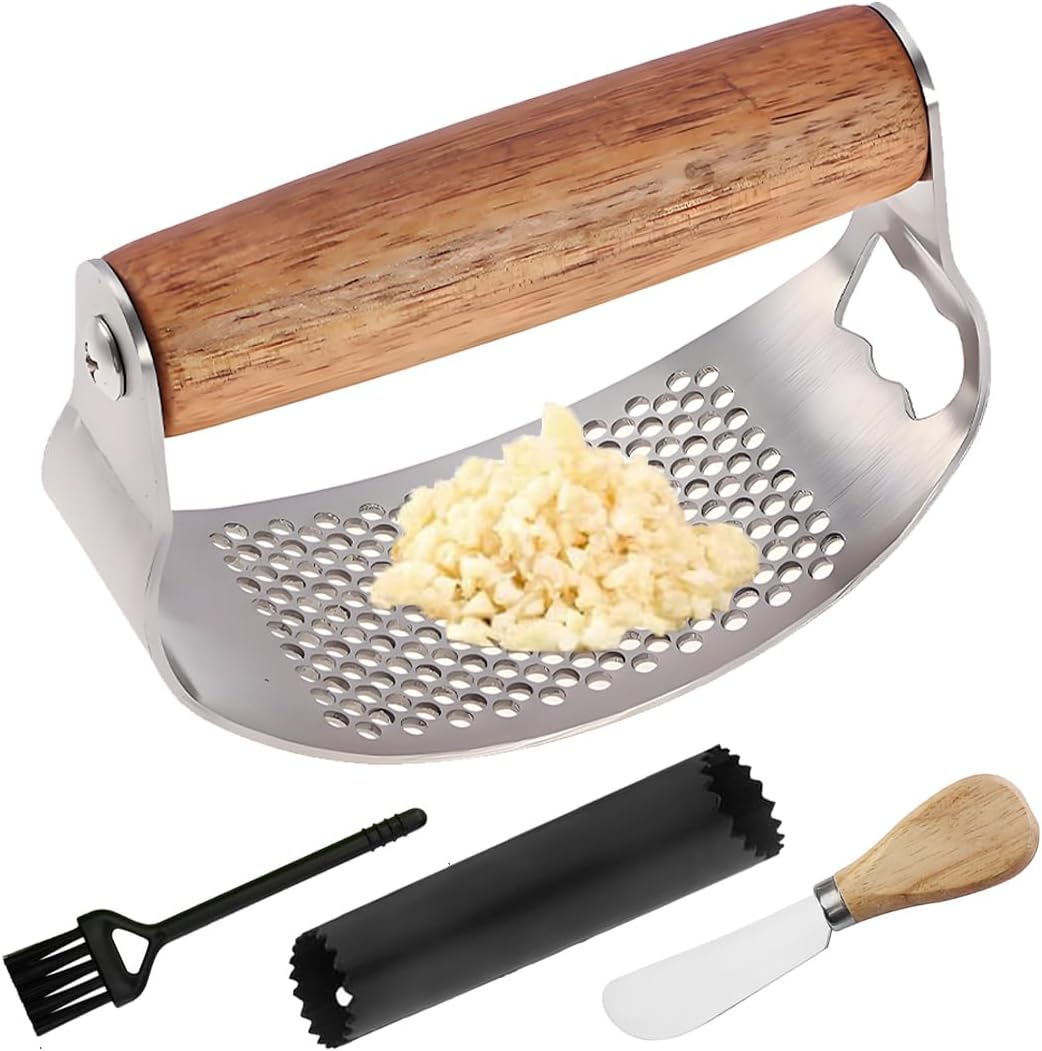 Legendary Garlic Press Rocker Stainless Steel — WeirdThingsToBuy weird find