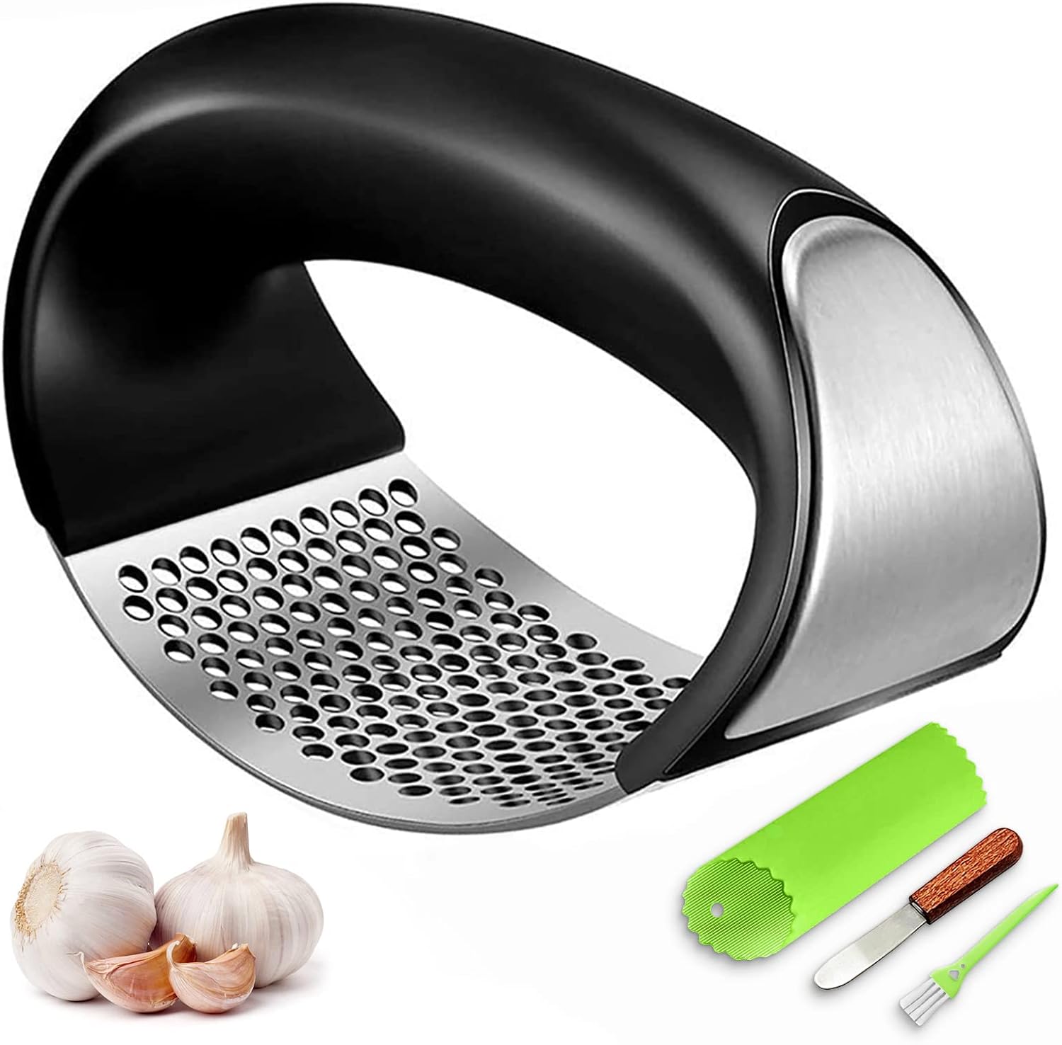Legendary Garlic Press Rocker Stainless Steel — WeirdThingsToBuy weird find