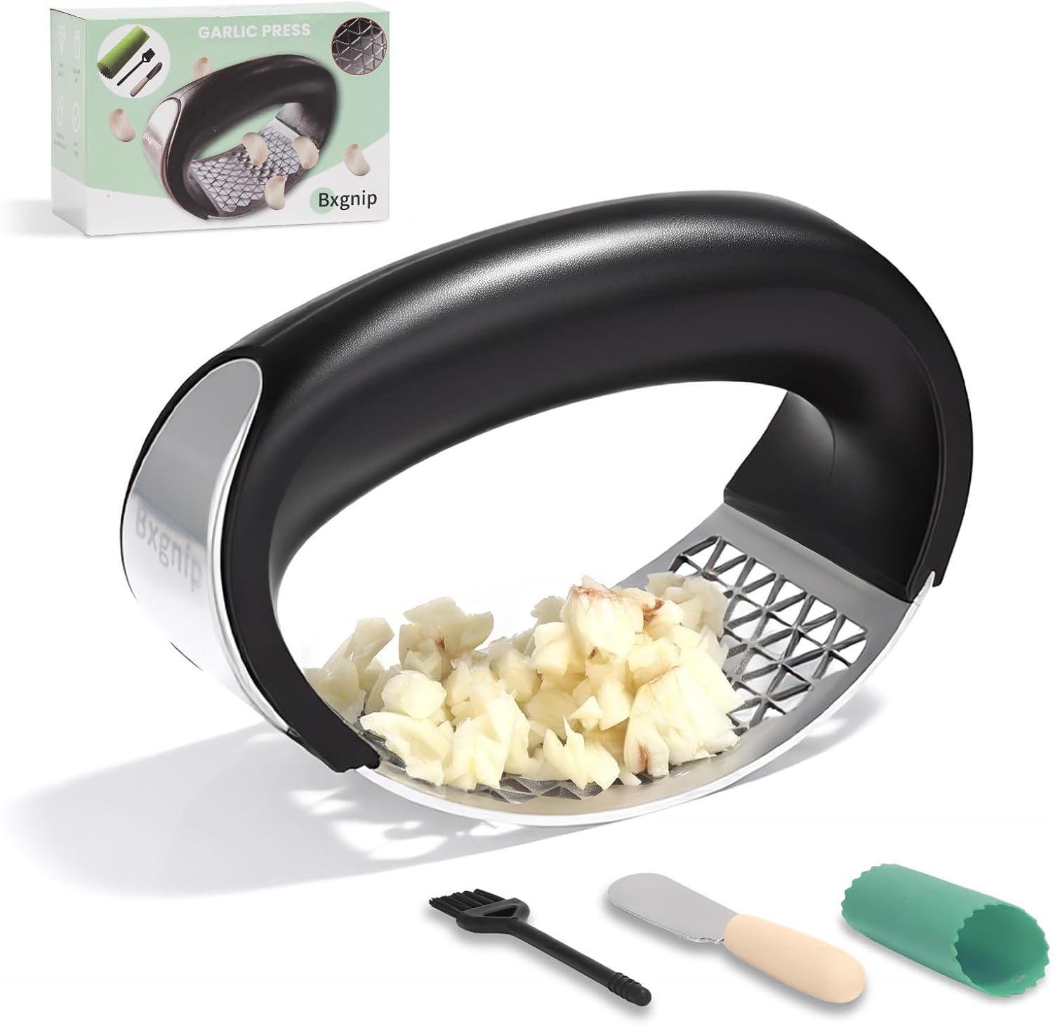 Legendary Garlic Press Rocker Stainless Steel — WeirdThingsToBuy weird find