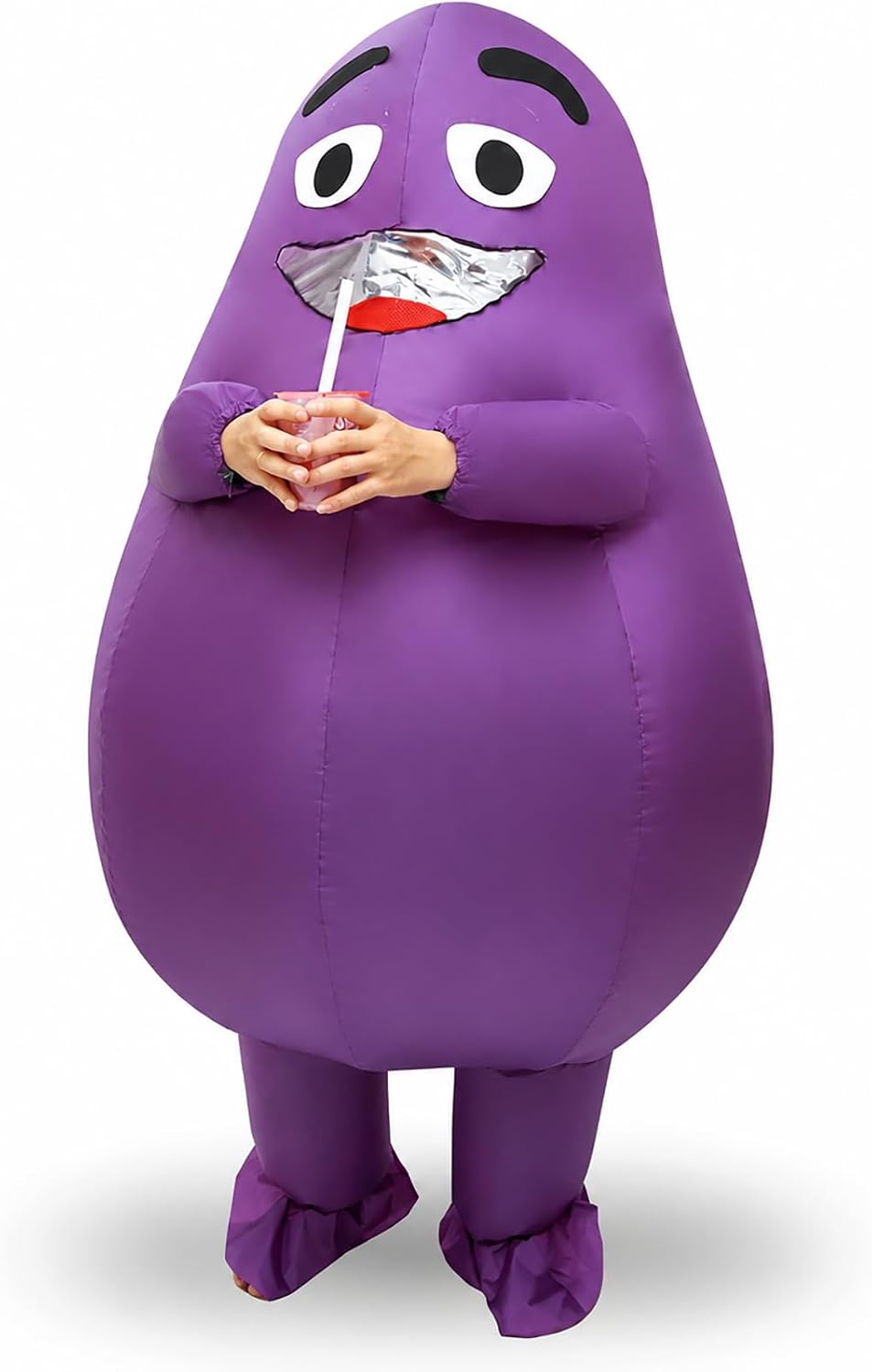Legendary Grimace Costume Purple Inflatable Suit — WeirdThingsToBuy weird find