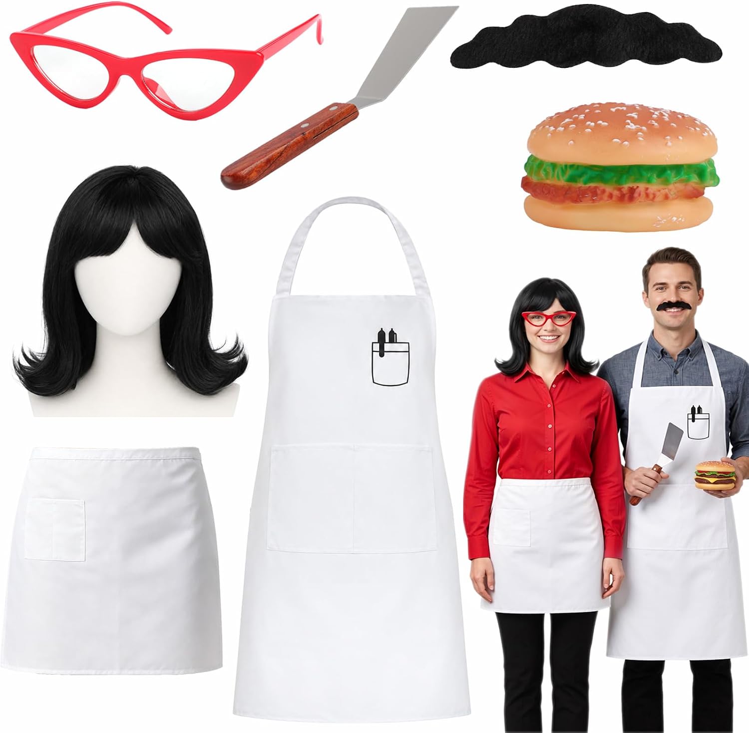 Legendary Halloween Burger Shop Couple Costume — WeirdThingsToBuy weird find
